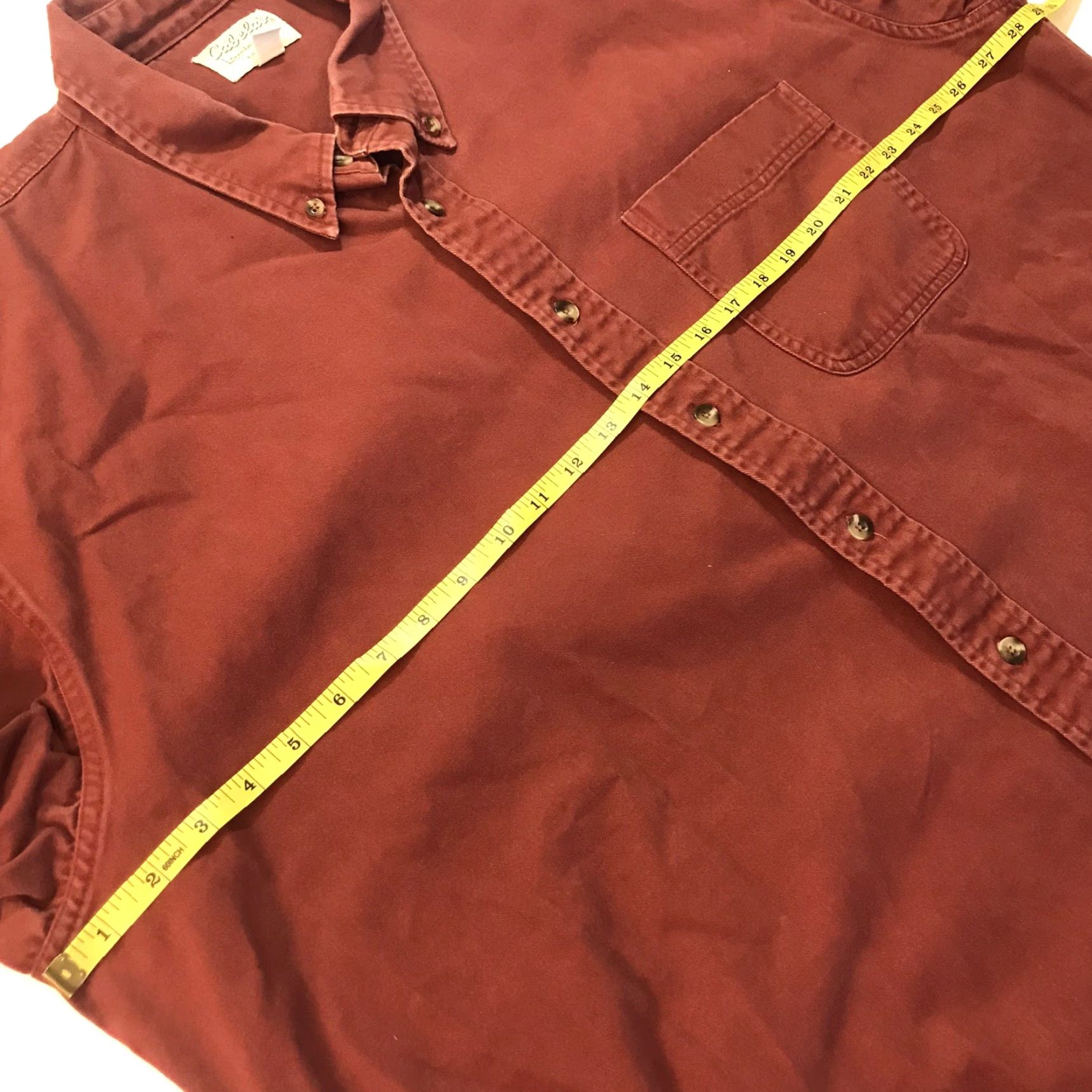 Vintage Cabela's Outdoor Heavy Button-Up Shirt Mens Long Sleeve Casual Red 2XL Size US XXL / EU 58 / 5 - 5 Thumbnail