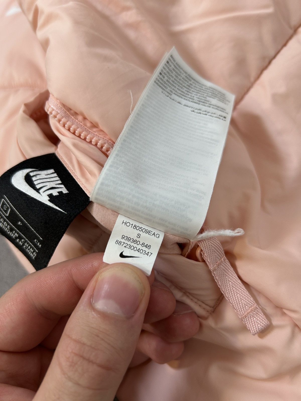 Nike × Vintage Vintage Y2K Nike Nylon Drill Puffer Jacket Swoosh Size S / US 4 / IT 40 - 8 Thumbnail