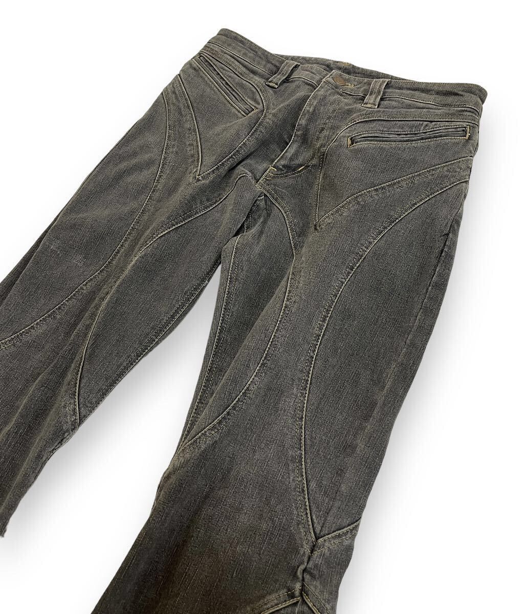 Tornado Mart Tornado Mart Flared Lace-Up Jeans Size US 30 / EU 46 - 4 Thumbnail