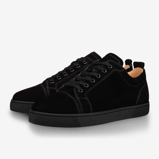 Christian Louboutin oc11z0425 Louis Junior Flat in Black Size US 12 / EU 45 - 1 Thumbnail