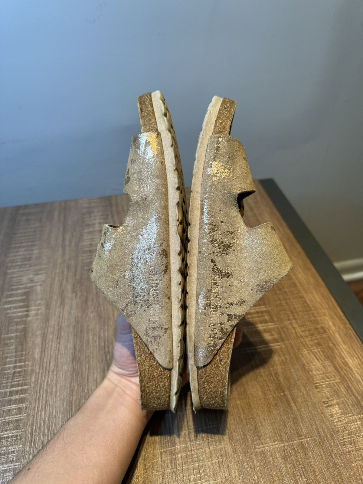 Birkenstock Birkenstock Arizona Suede Leather Sandals Copper Sz 9 40 Size US 9 / IT 39 - 5 Thumbnail