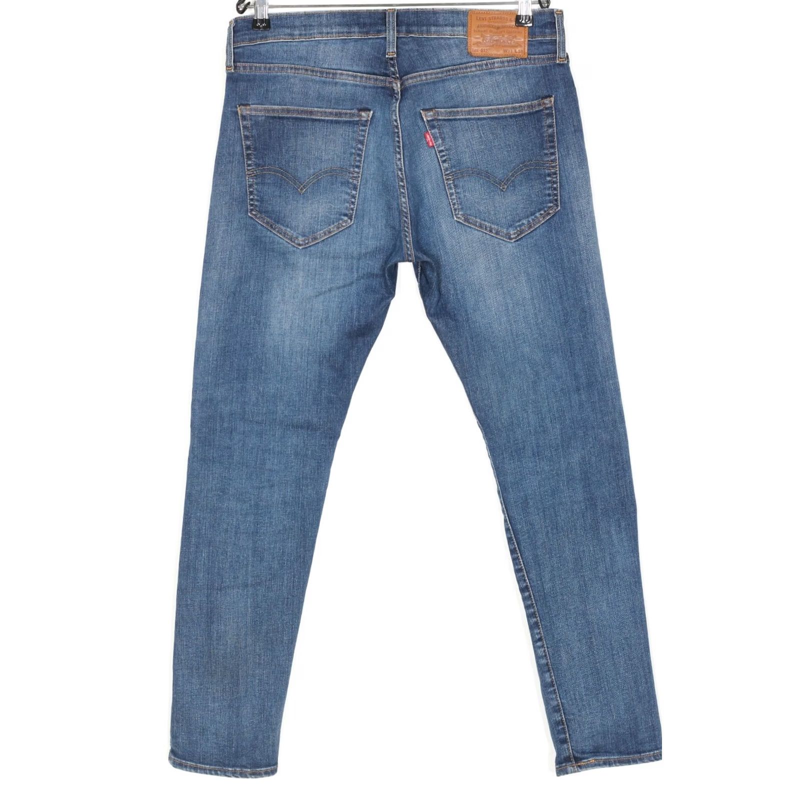 Levi's LEVI’S 512 PREMIUM Big E Slim Tapered Stretch Jeans Men Size 31/30 W31 L30 DZ6424 Blue Denim Slim Rise Mid 10-12 in Regular 5-Pocket Design Jeans Mens Size US 31 - 2 Thumbnail