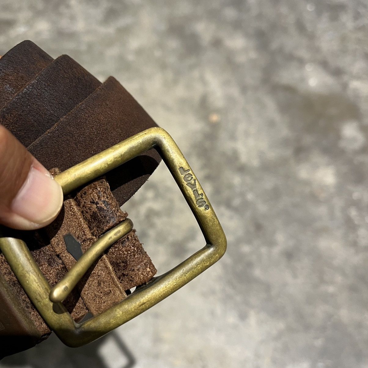 Levi's Vintage Levi’s Brown Leather Brass Buckle Belt Size ONE SIZE - 3 Thumbnail