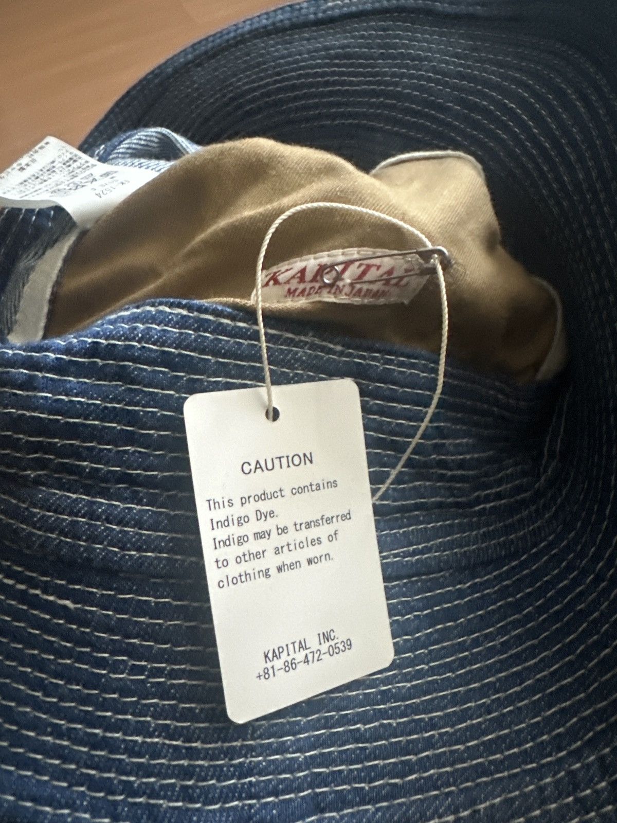 Kapital Indigo Blue Denim Kapital Bucket Hat Size ONE SIZE - 4 Thumbnail