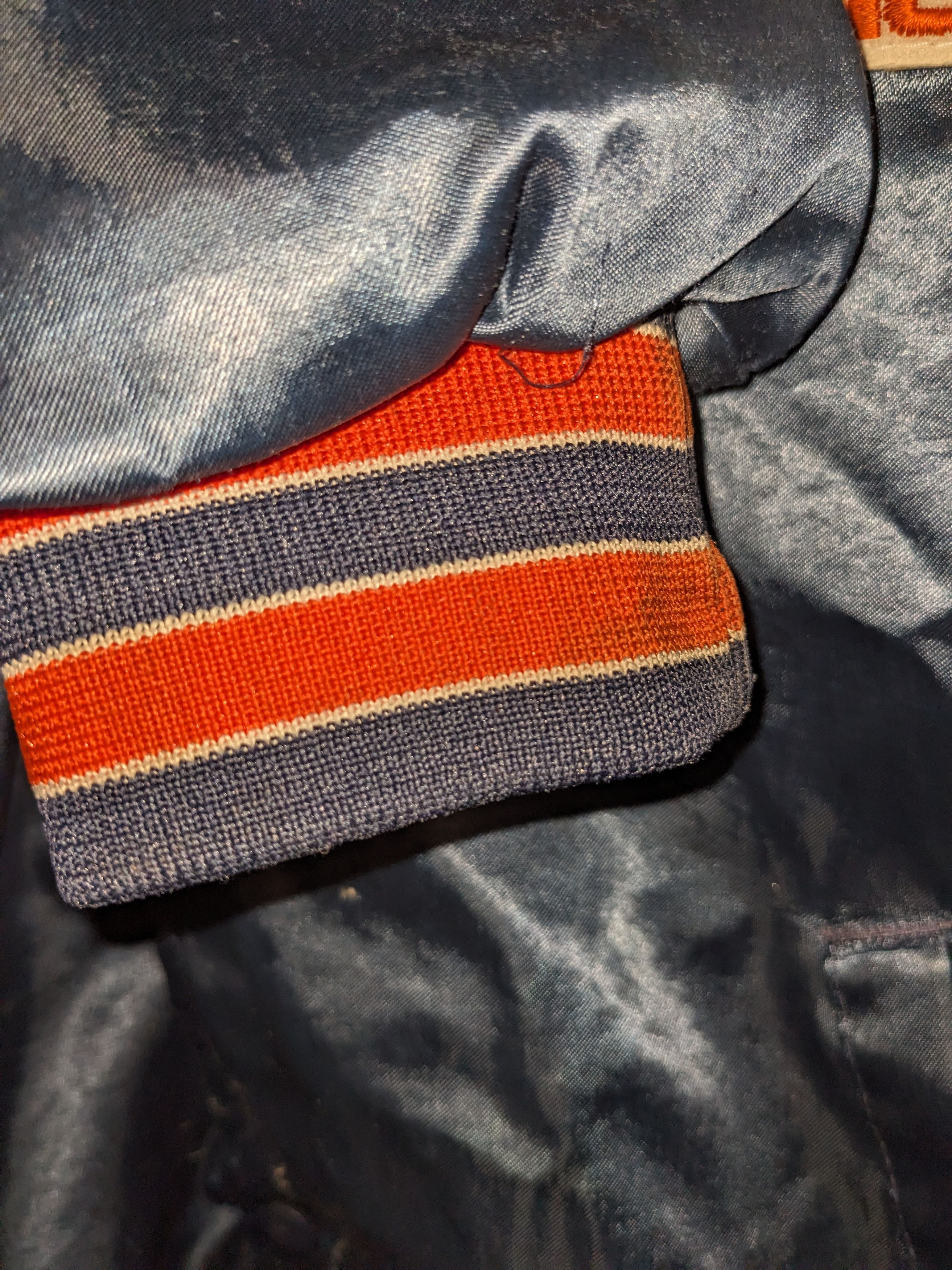 NFL × Vintage Vintage 80s Chicago Bears NFL Chalk Line Satin Jacket Size US L / EU 52-54 / 3 - 4 Thumbnail