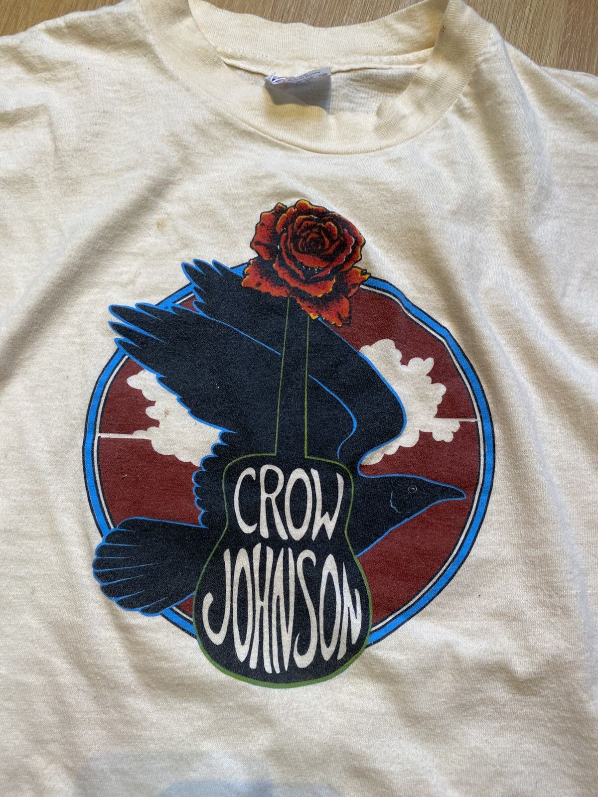 Band Tees Vintage crow johnson solo singer Size US L / EU 52-54 / 3 - 3 Thumbnail