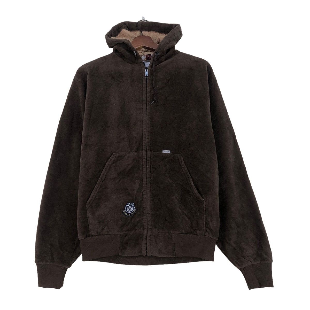 Carhartt 💥Vintage Carhartt Velvet Corduroy Hoodie Jacket Made In Usa Size US M / EU 48-50 / 2 - 1 Thumbnail