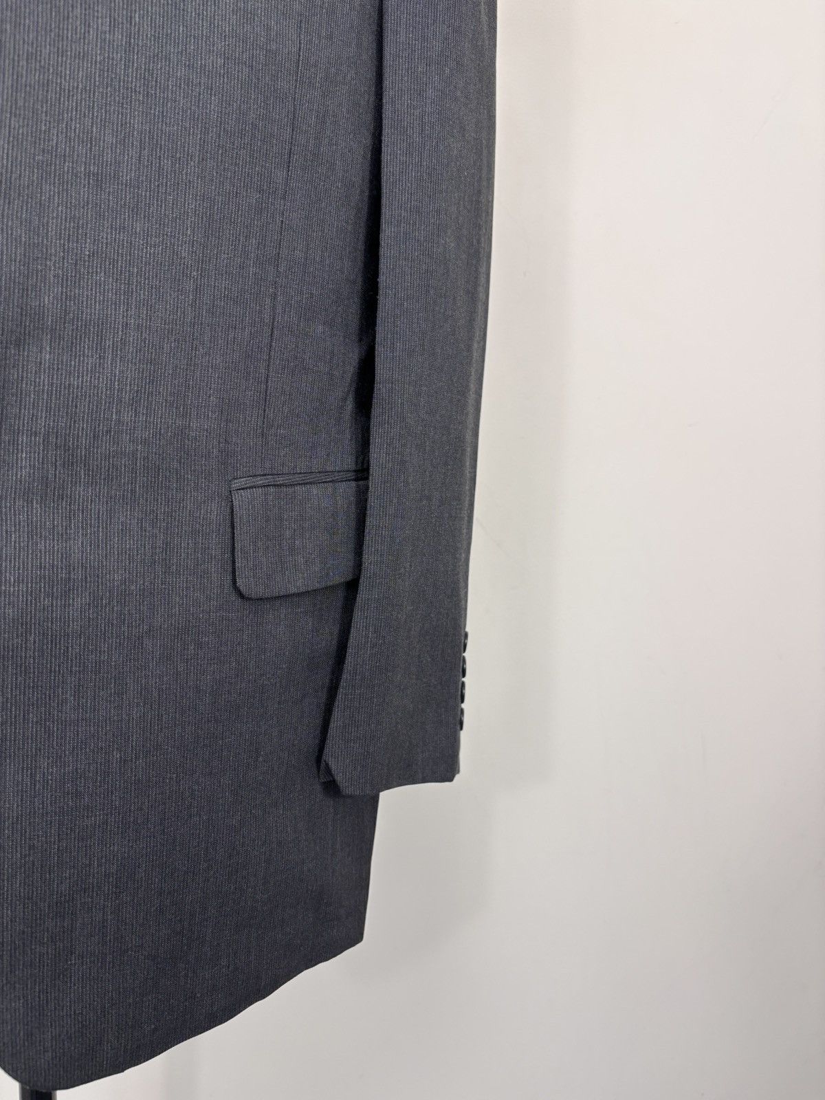 Japanese Brand Tapstory Japan Men’s Dark Gray Wool Blend Blazer Jacket Size 44R - 5 Thumbnail