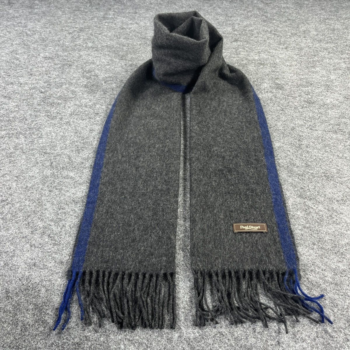 Paul Stuart × Vintage Paul Stuart Cashmere Scarf / Muffler / Neckwear T991 Size ONE SIZE - 5 Thumbnail