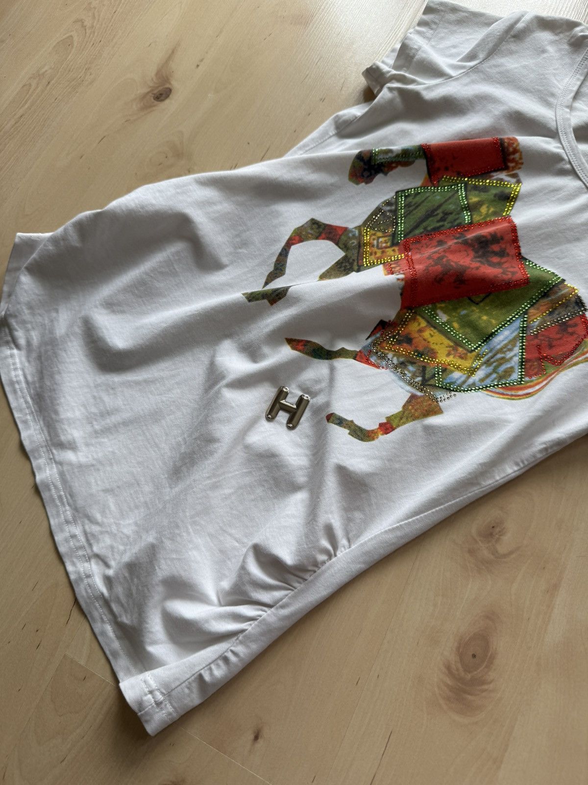 Love Moschino Love Moschino horse logo vintage tshirt Size L / US 10 / IT 46 - 2 Thumbnail