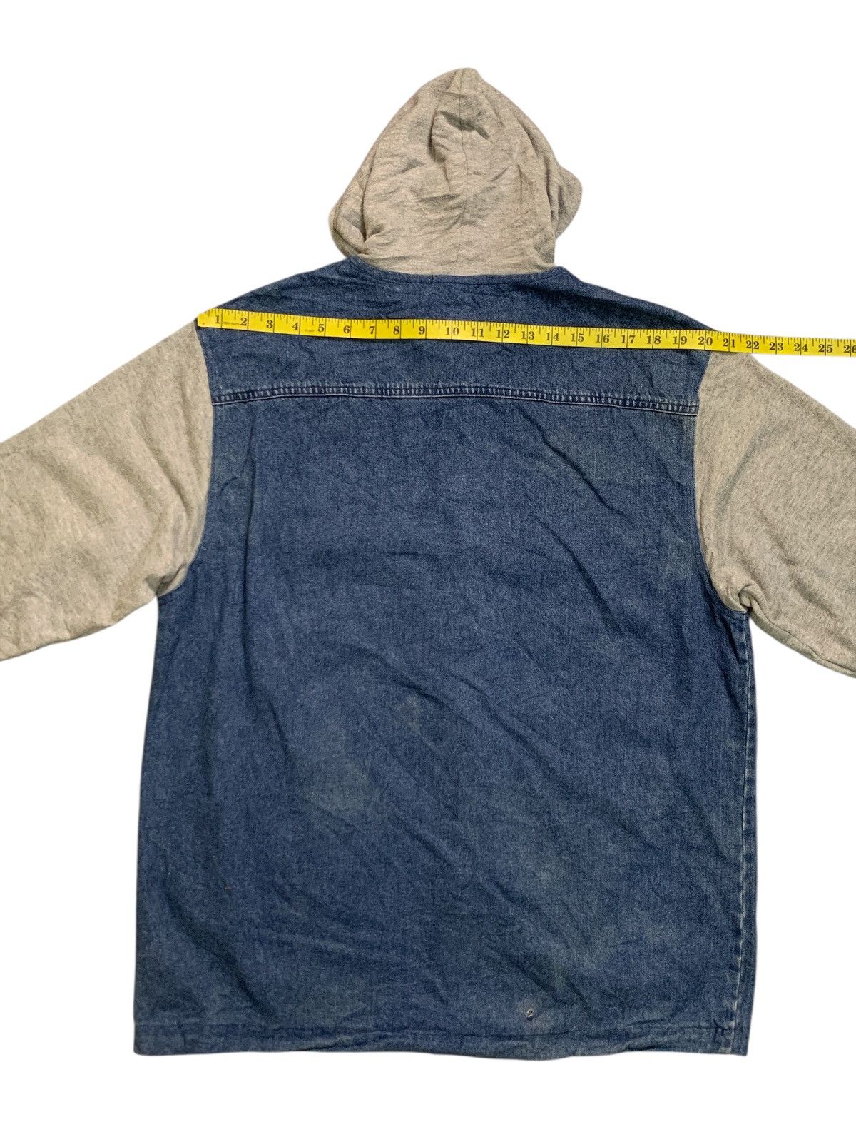 Giordano Rare Design Giordano Snap Button Denim Hoodie Size US L / EU 52-54 / 3 - 10 Thumbnail
