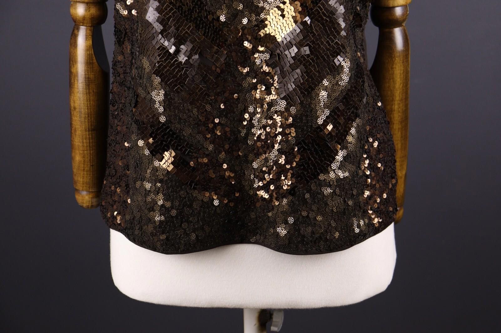 Polo Ralph Lauren Laurel by Escada Brown Tank Top Shirt I 48 / USA 12 / GB 16 Size M / US 6-8 / IT 42-44 - 3 Thumbnail