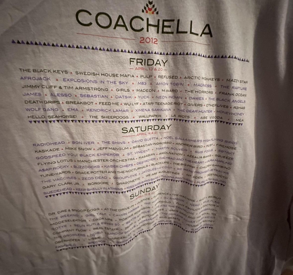 Other VINTAGE COACHELLA 2012 MERCHANDISE TEE SHIRT Size US XXL / EU 58 / 5 - 2 Thumbnail