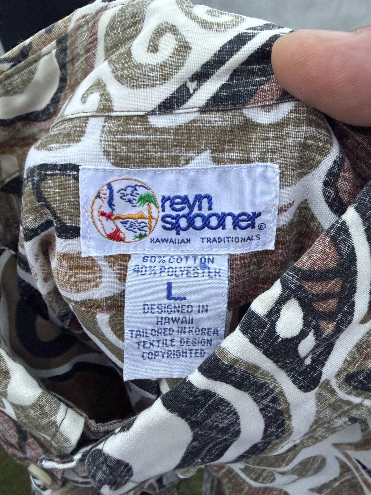 Reyn Spooner PreOwned Reyn Spooner Classic Brown Hawaiian Men's Large Size US L / EU 52-54 / 3 - 4 Thumbnail