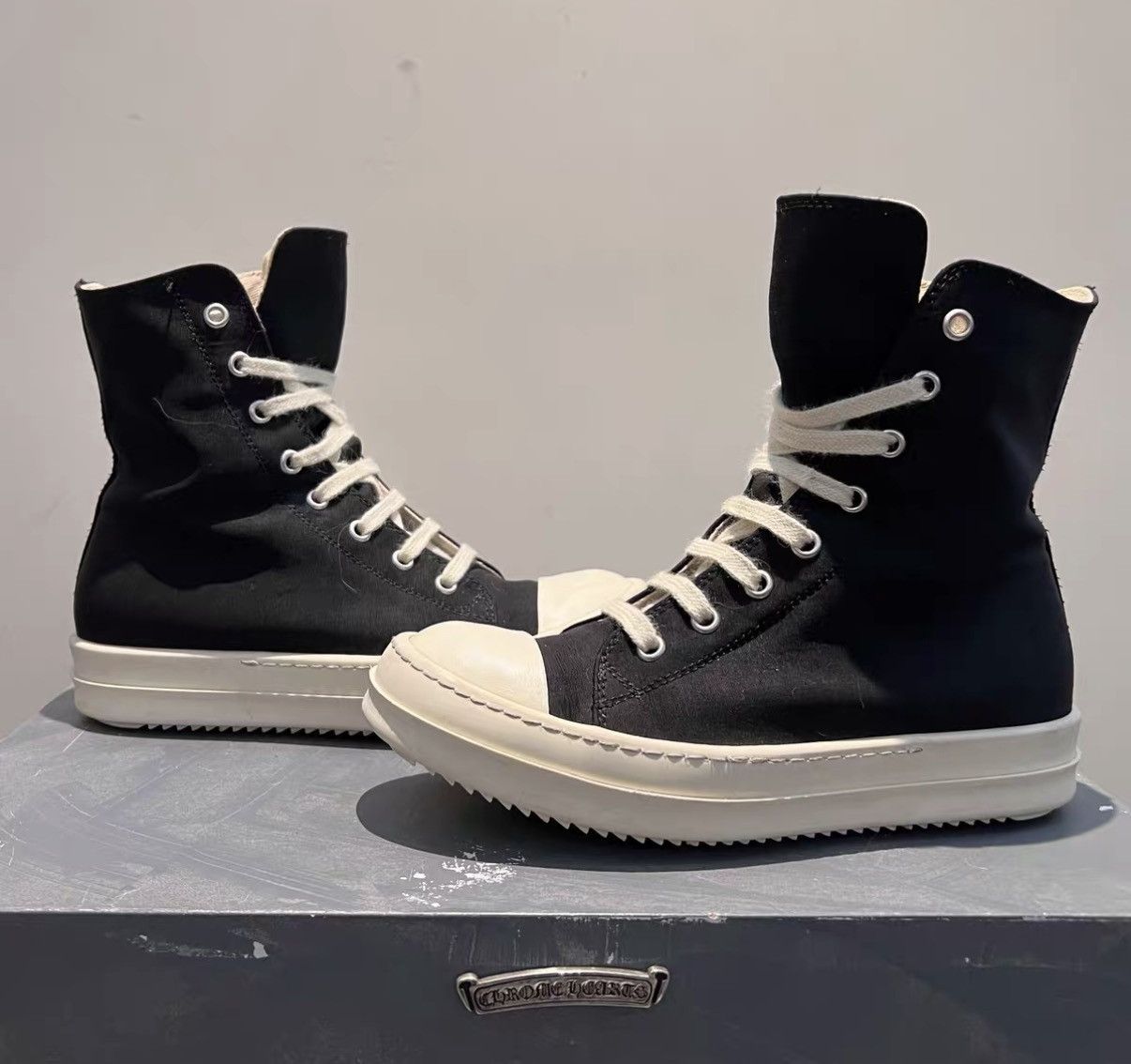 Rick Owens Rick Owens DRKSHDW Classic Black/White Sneakers Size US 5 / IT 35 - 2 Thumbnail