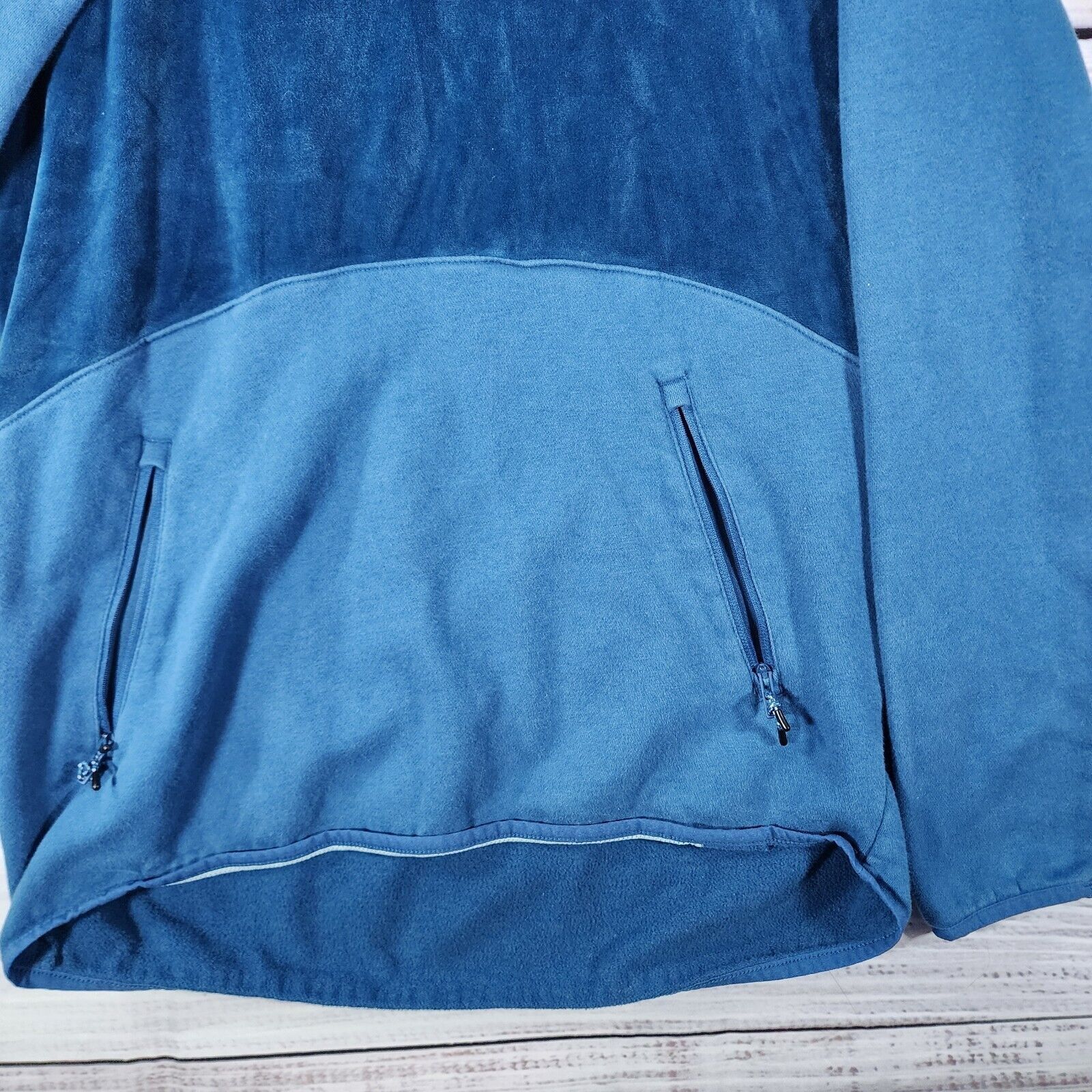 Under Armour UA Mens Journey Hoodie Velour LG Blue Fleece Pullover Rare Size US L / EU 52-54 / 3 - 4 Thumbnail