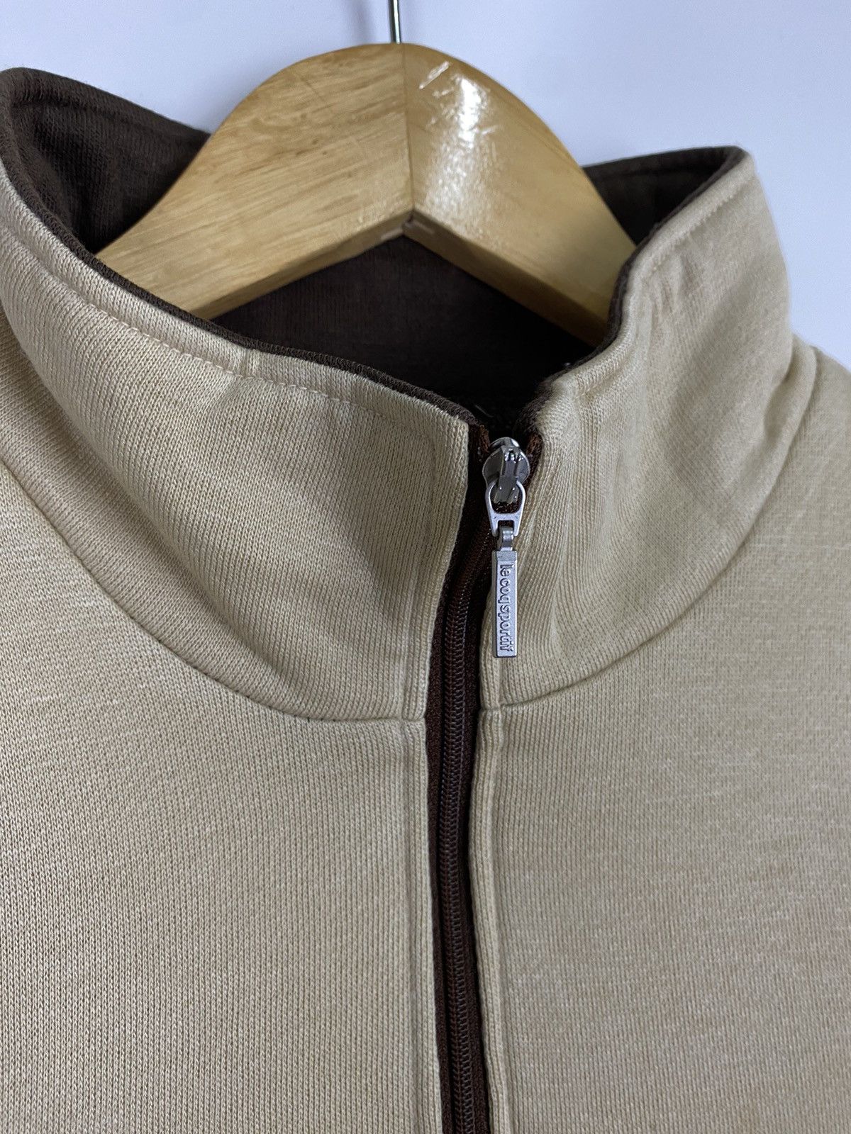 Le Coq Sportif × Vintage Vintage Le Coq Sportif Half Zipper Stripe Size US XL / EU 56 / 4 - 8 Thumbnail