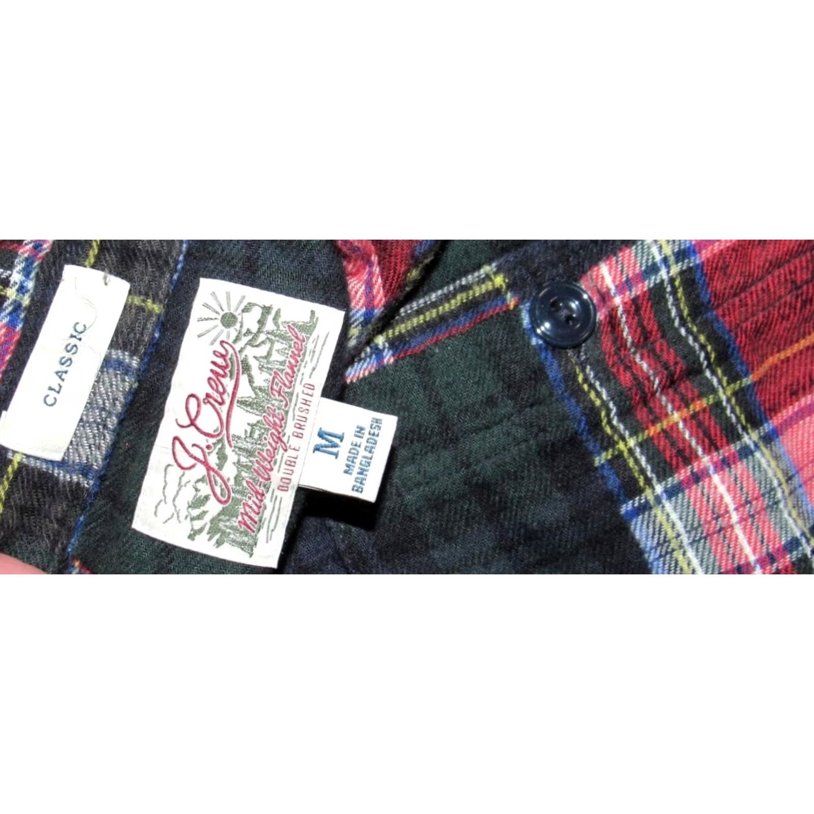 Doublet J CREW Patchwork Shirt Mid Weight Flannel Black Watch Double Brushed Medium Size US M / EU 48-50 / 2 - 3 Thumbnail