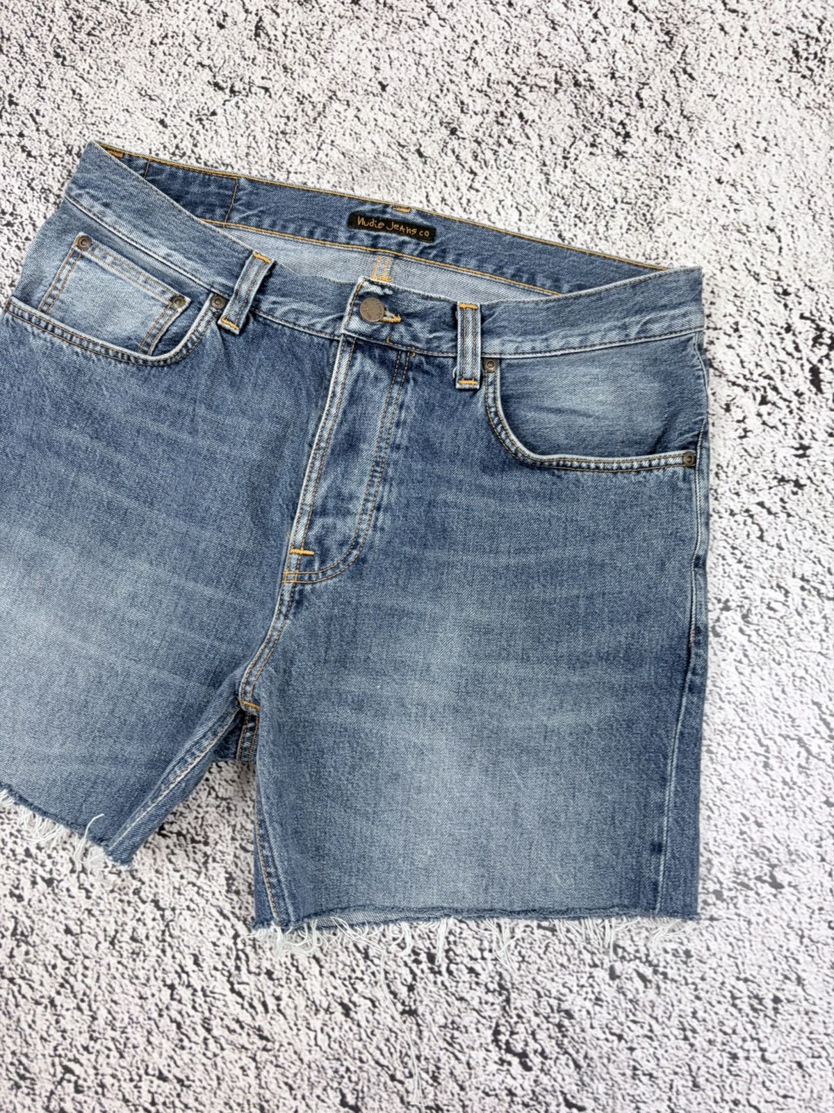 Nudie Jeans Nudie Jeans Co Custom Cut Off Denim Shorts Jorts W33 Size US 33 - 3 Thumbnail