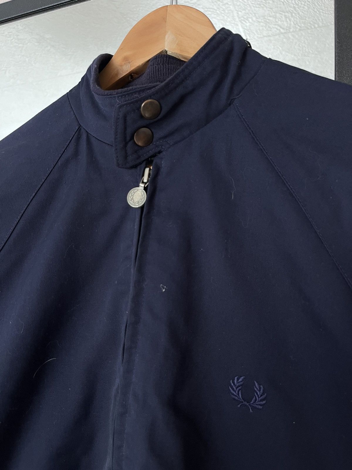 Fred Perry Vintage Fred Perry Made in England Navy Blue Jacket Size US M / EU 48-50 / 2 - 2 Thumbnail