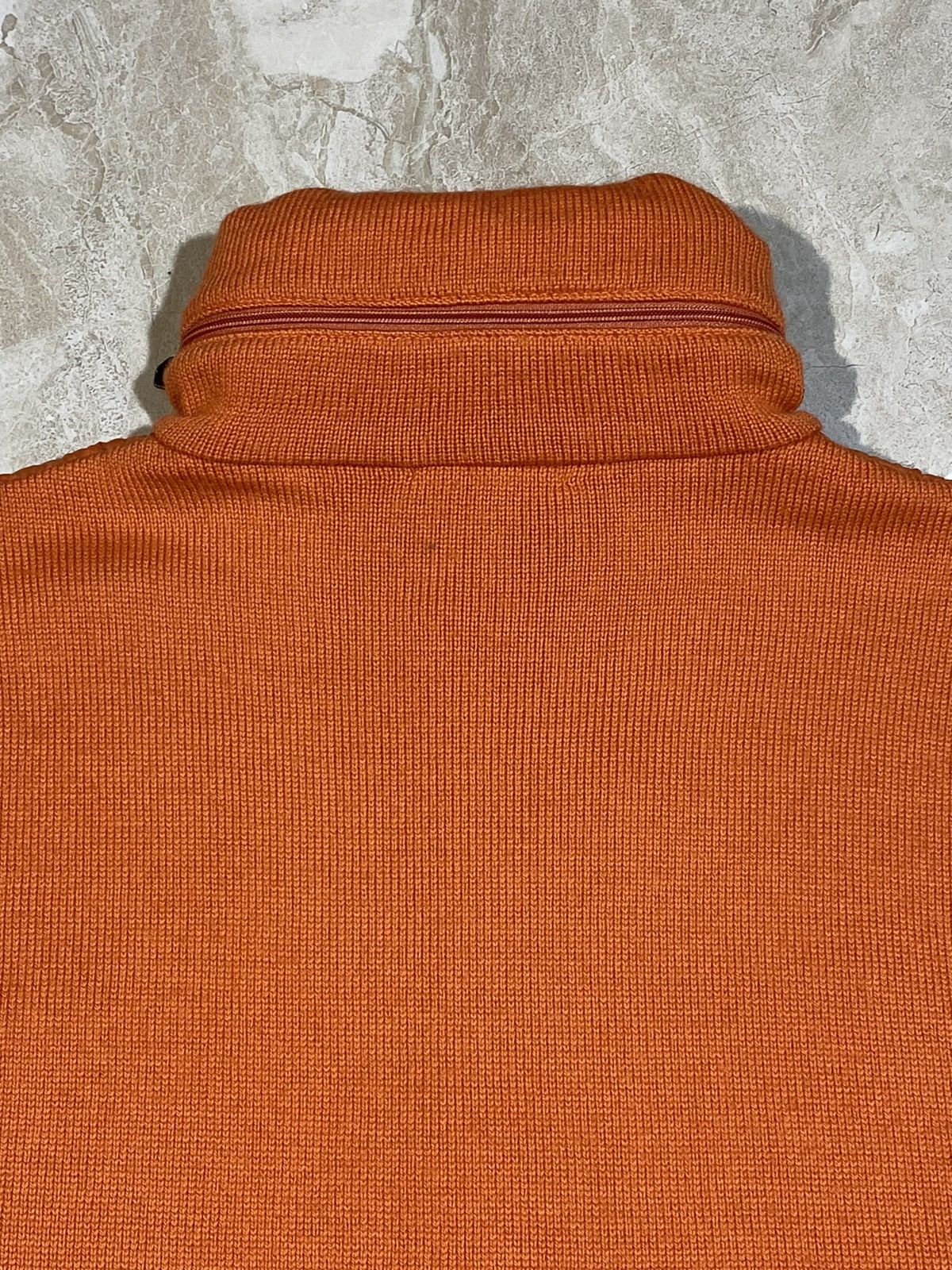 Moncler × Vintage Vintage Moncler Orange Nylon Knit Vest Size L / US 10 / IT 46 - 18 Thumbnail
