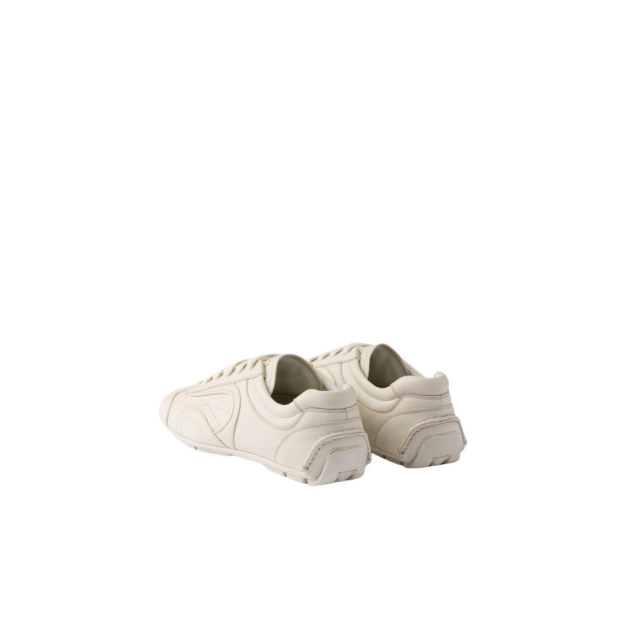 Prada PRADA Montecarlo Re-Edition 2005 $1120 White Leather Sneake Size US 10 / EU 43 - 4 Thumbnail