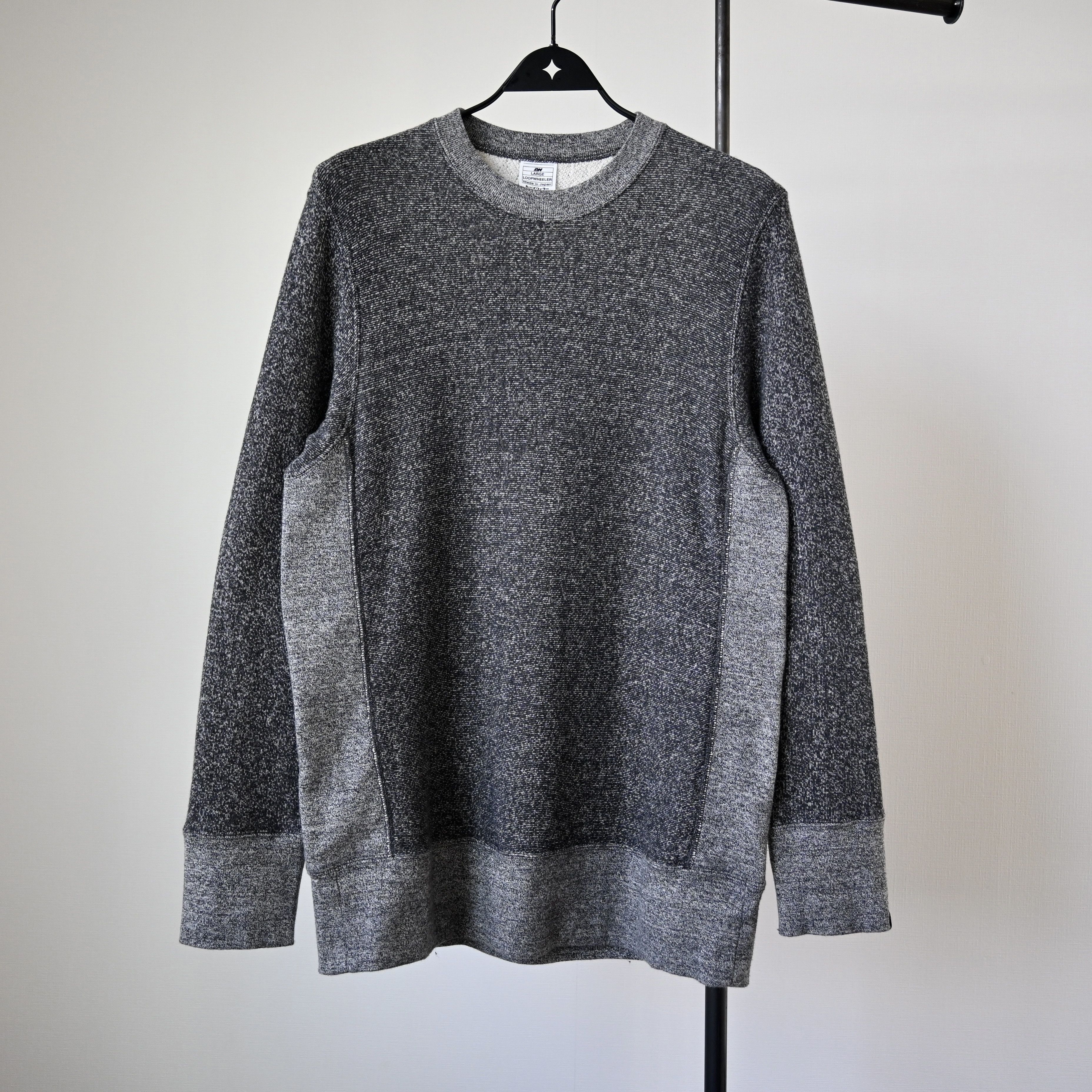 Loopwheeler Loopwheeler two tone melange crewneck, made in Japan Size US L / EU 52-54 / 3 - 1 Thumbnail