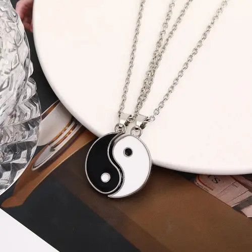 Other 2Pcs Tai Chi Yin Yang Necklace Size ONE SIZE - 3 Thumbnail