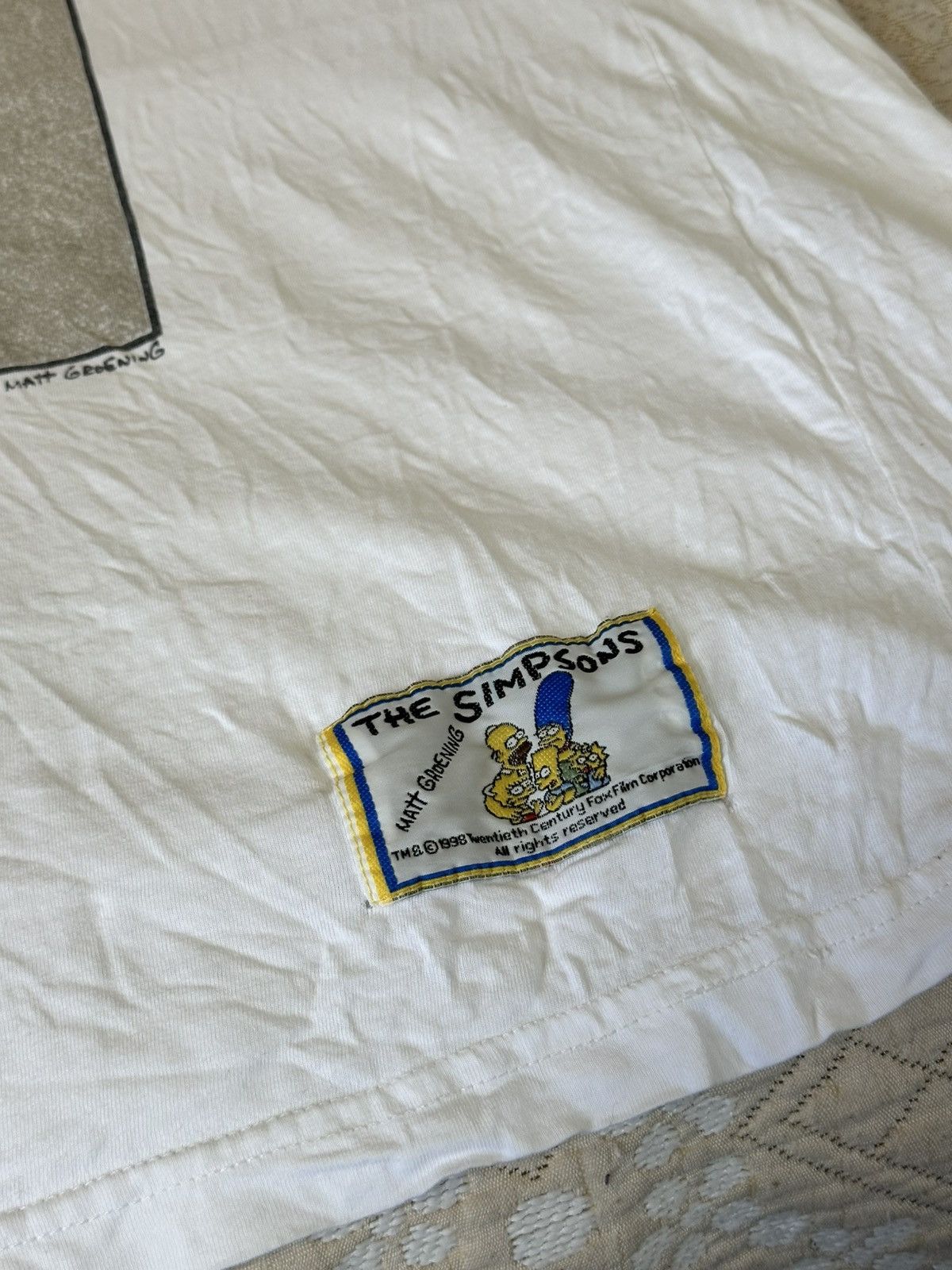 The Simpsons 🔥 1998 The Simpsons Couch Potato Homer Cartoon T Shirt USA Size US XXL / EU 58 / 5 - 10 Thumbnail