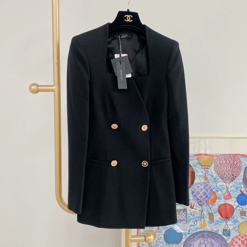 Versace Versace Black blazer Size S / US 4 / IT 40 - 1 Thumbnail