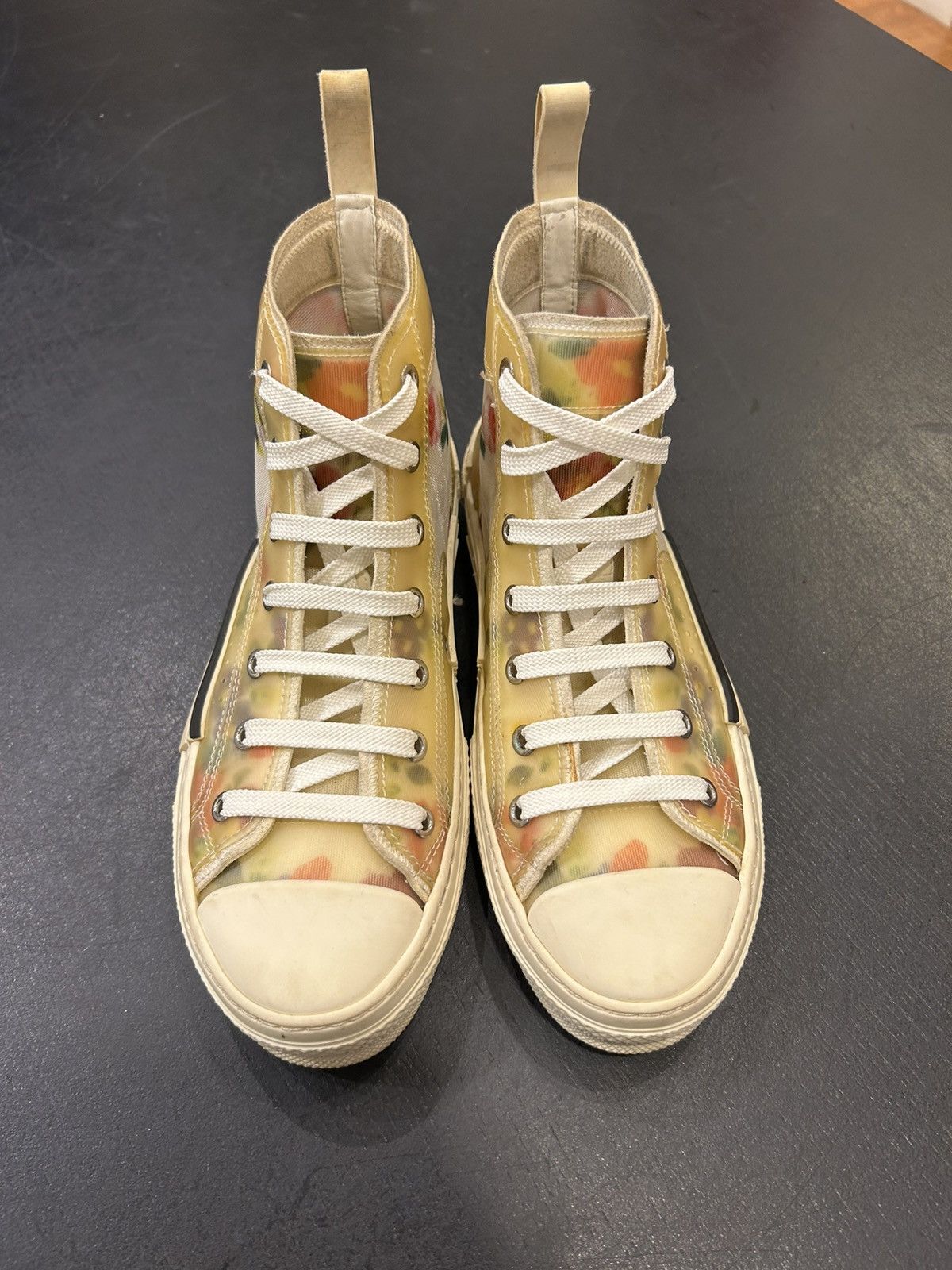 Dior Dior B23 Floral High Top Sneakers Size US 5 / EU 37 - 6 Thumbnail