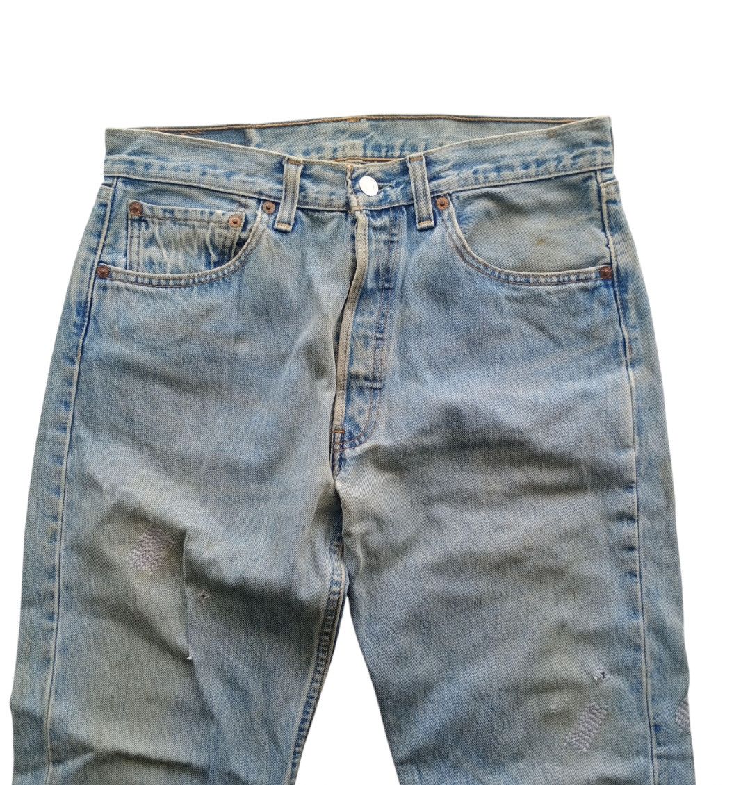Levi's Vintage Levis 501 Canada Distressed Denim Jeans USA big E Size US 32 / EU 48 - 3 Thumbnail