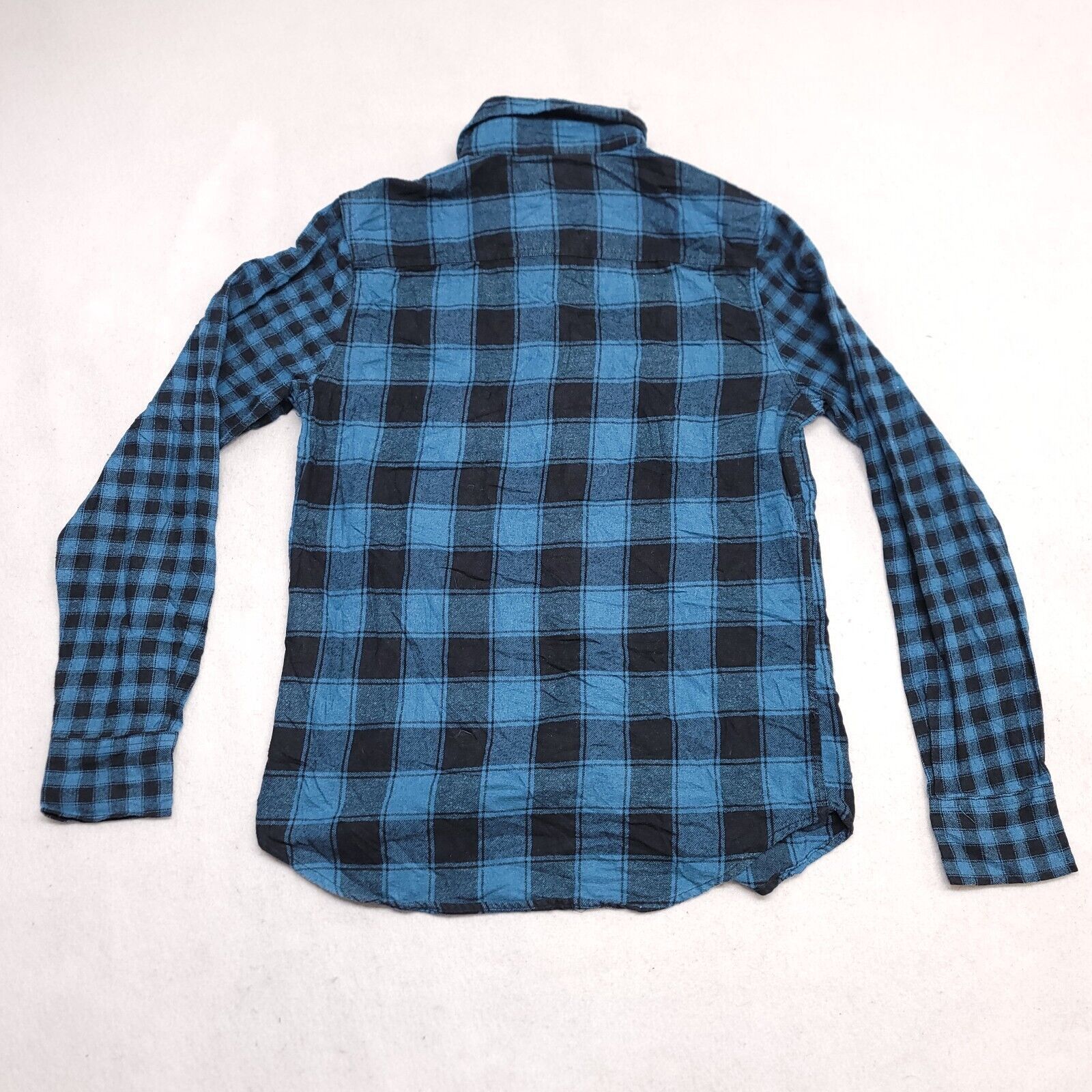 Carbon Carbon Buffalo Check Flannel Mens Size Small S Blue Black Size US S / EU 44-46 / 1 - 10 Thumbnail