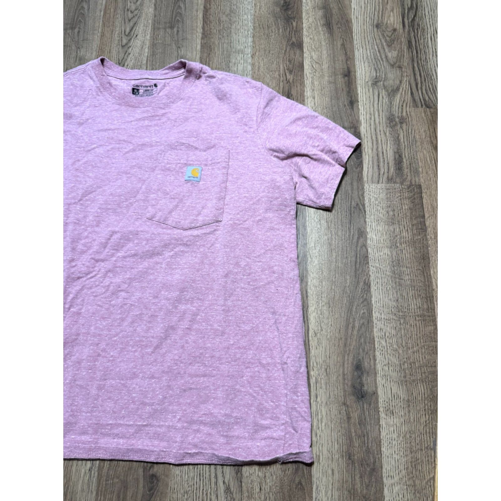 Carhartt VINTAGE Carhartt Shirts Men XL Pink Short Sleeve Crew Neck Loose Fit Casual Size US XL / EU 56 / 4 - 3 Thumbnail