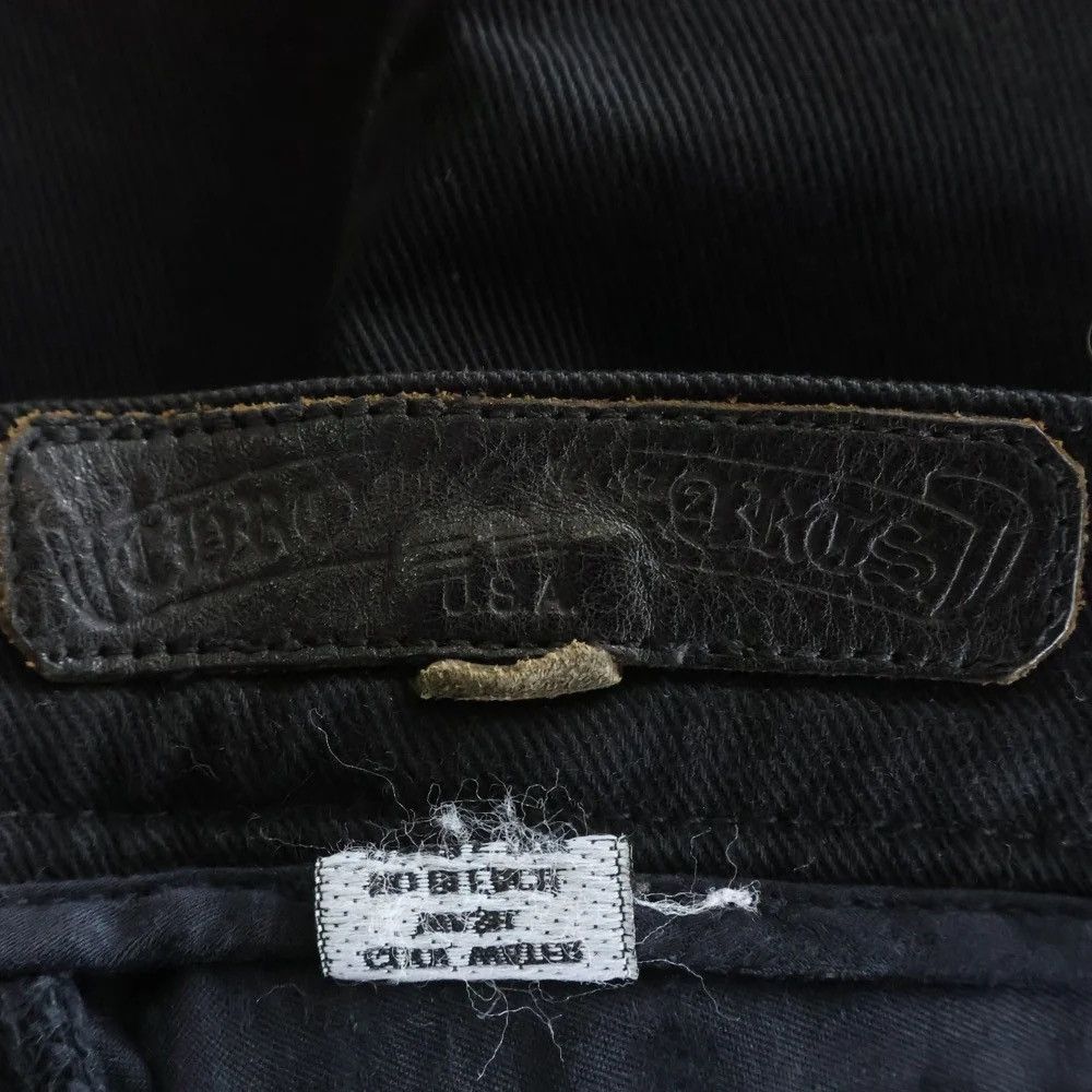 Chrome Hearts 31inch Chrome Hearts Fleur Knee Black Denim Pants Size US 34 / EU 50 - 6 Thumbnail