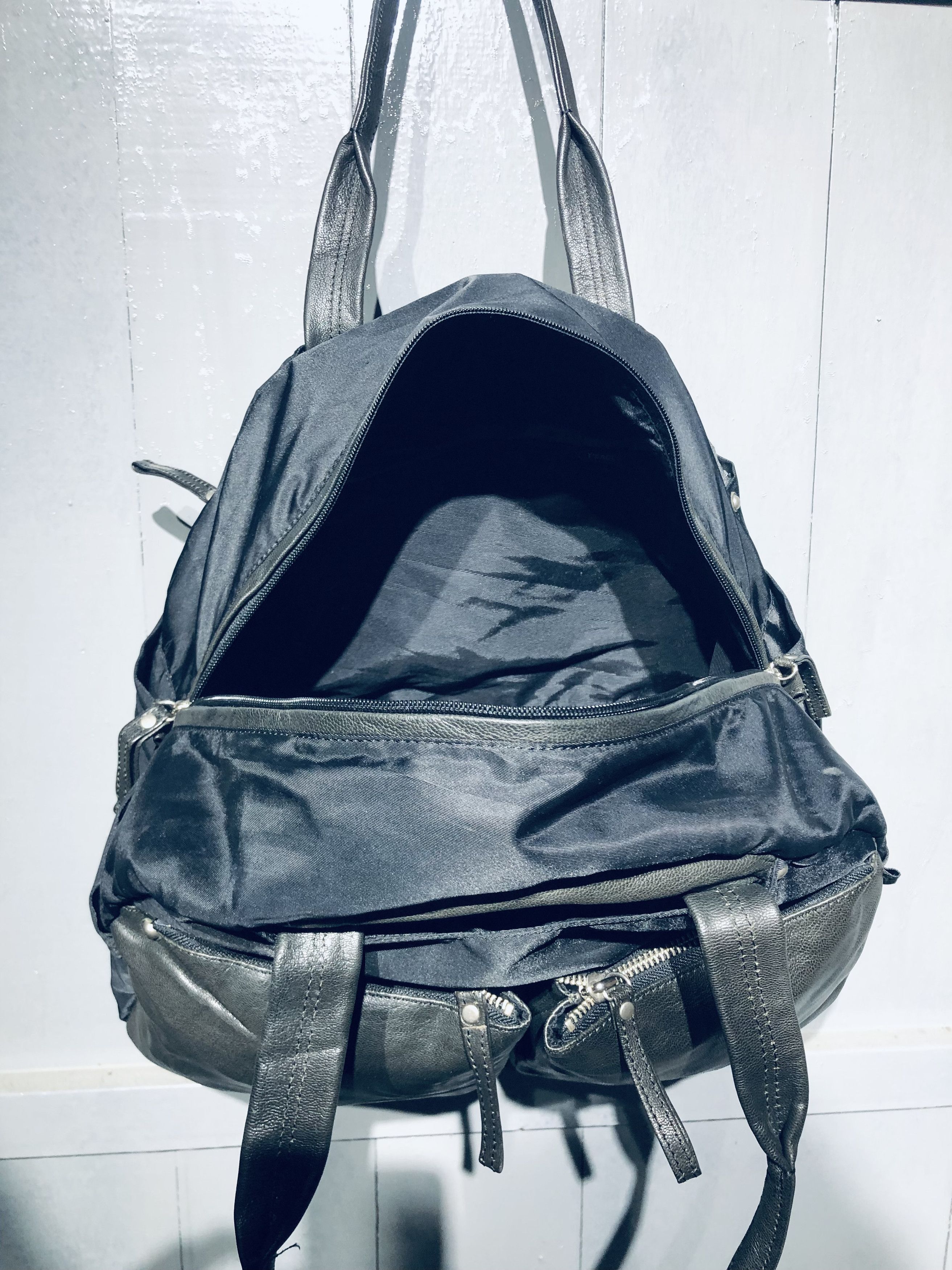 Y's Japanese YSaacs by Yohji Yamamoto Leather Nylon Shoulder Bag Size ONE SIZE - 10 Thumbnail