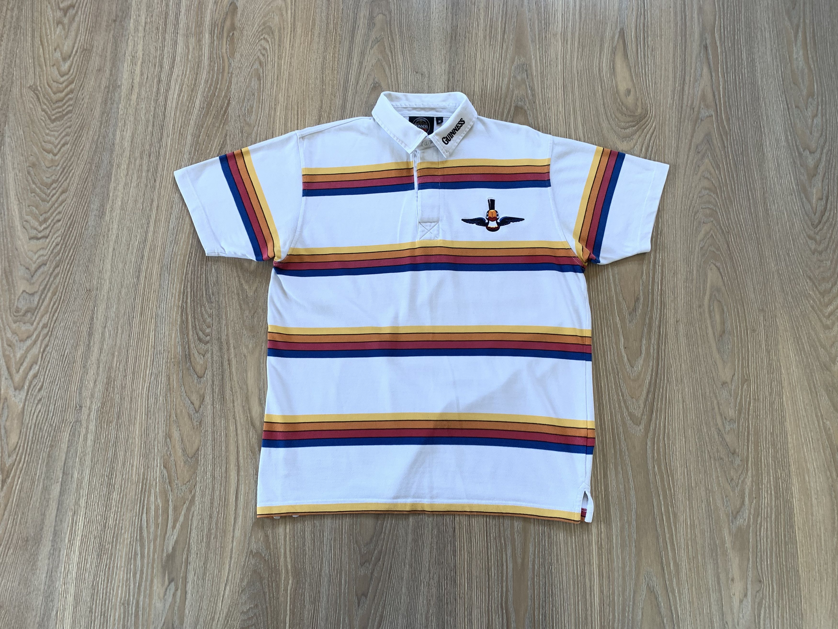 Vintage Vintage Guinness Toucan Cotton Stripe Beer Polo Shirt Size US M / EU 48-50 / 2 - 1 Thumbnail