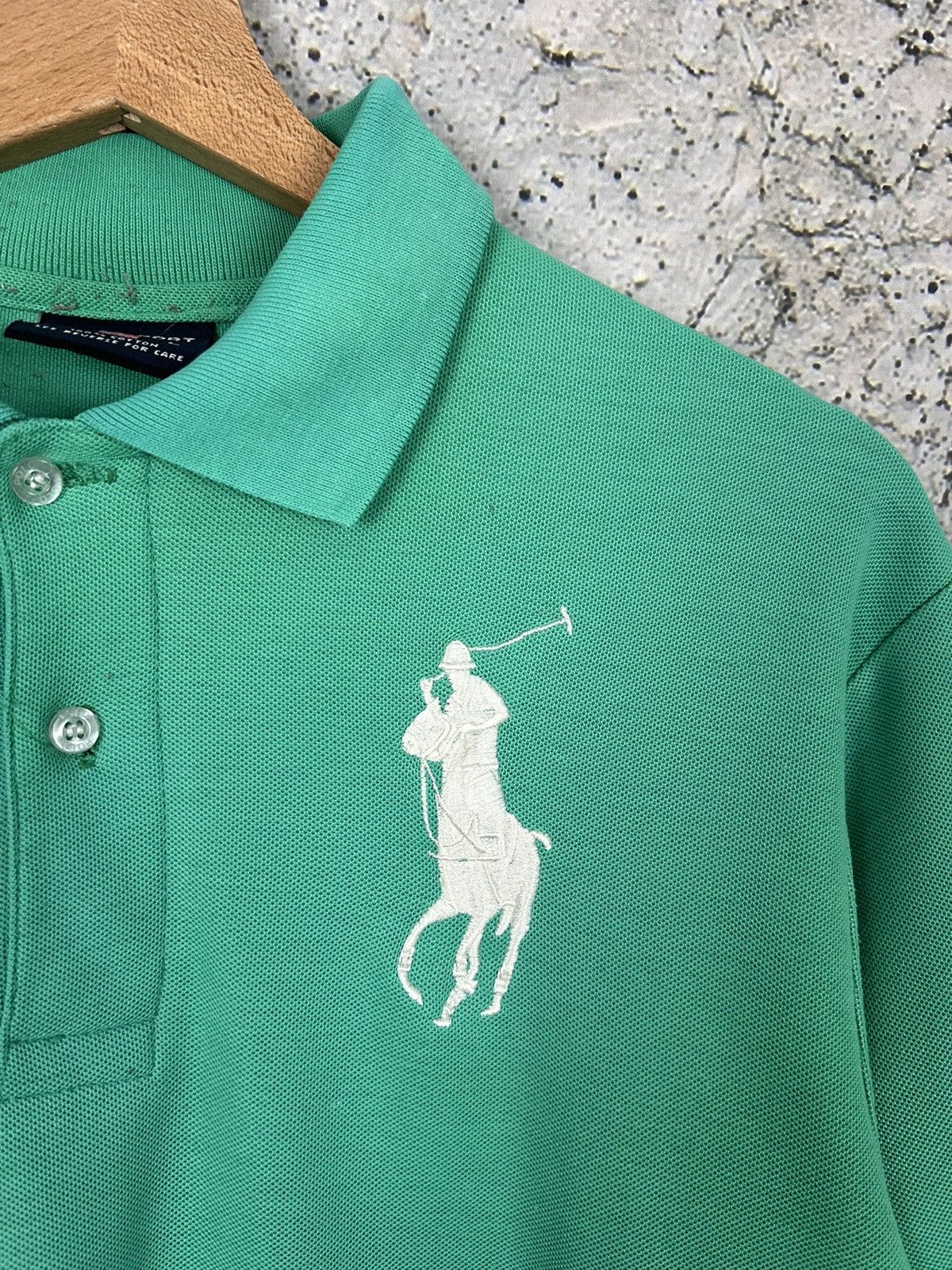 Vintage Vintage Polo Sport Hype Chief Keef Number Polo Drill Rap 90s Size US L / EU 52-54 / 3 - 3 Thumbnail