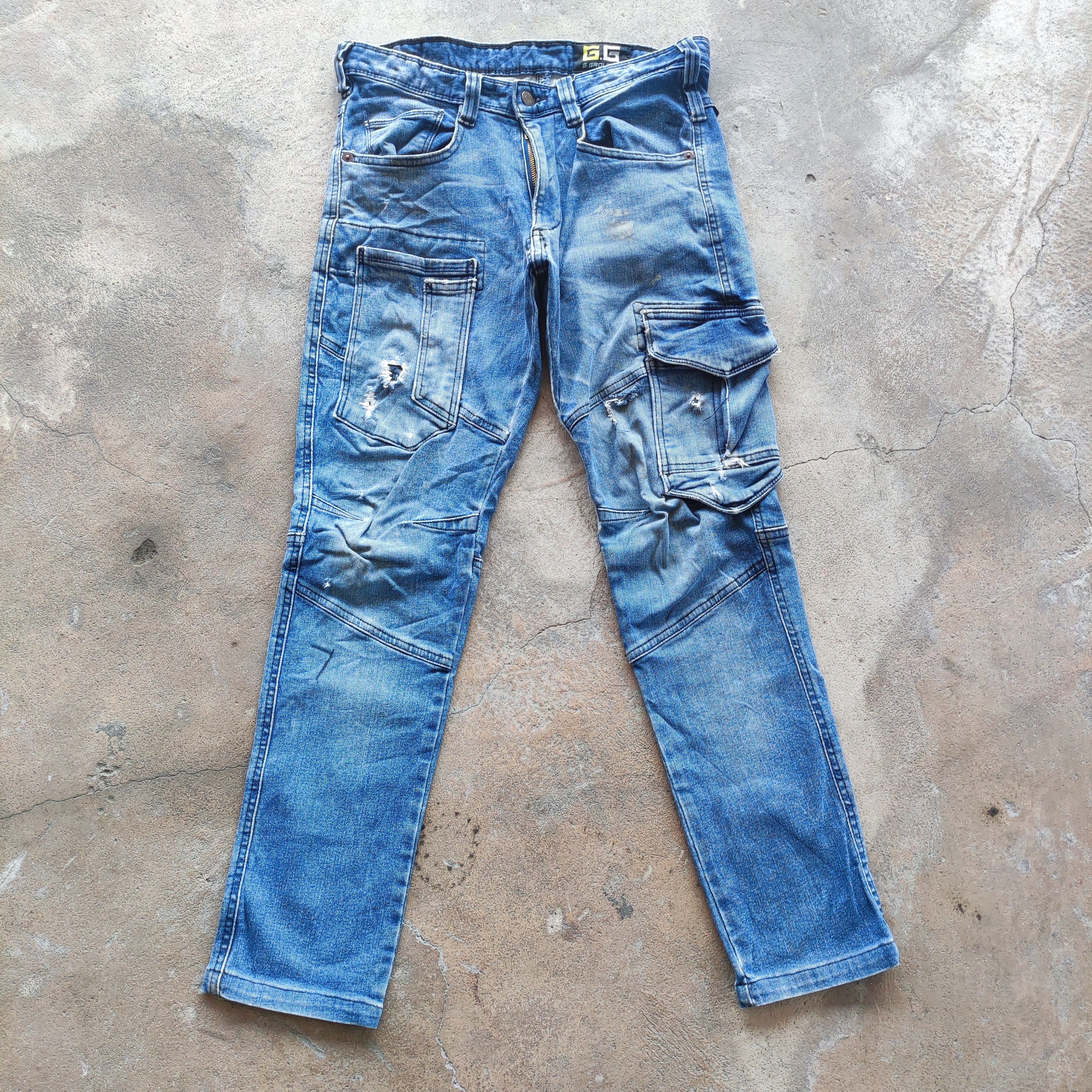 Japanese Brand Vintage Japanese Brand Jeans 7 Pocket Tactical Cargo Pants Size US 30 / EU 46 - 1 Thumbnail