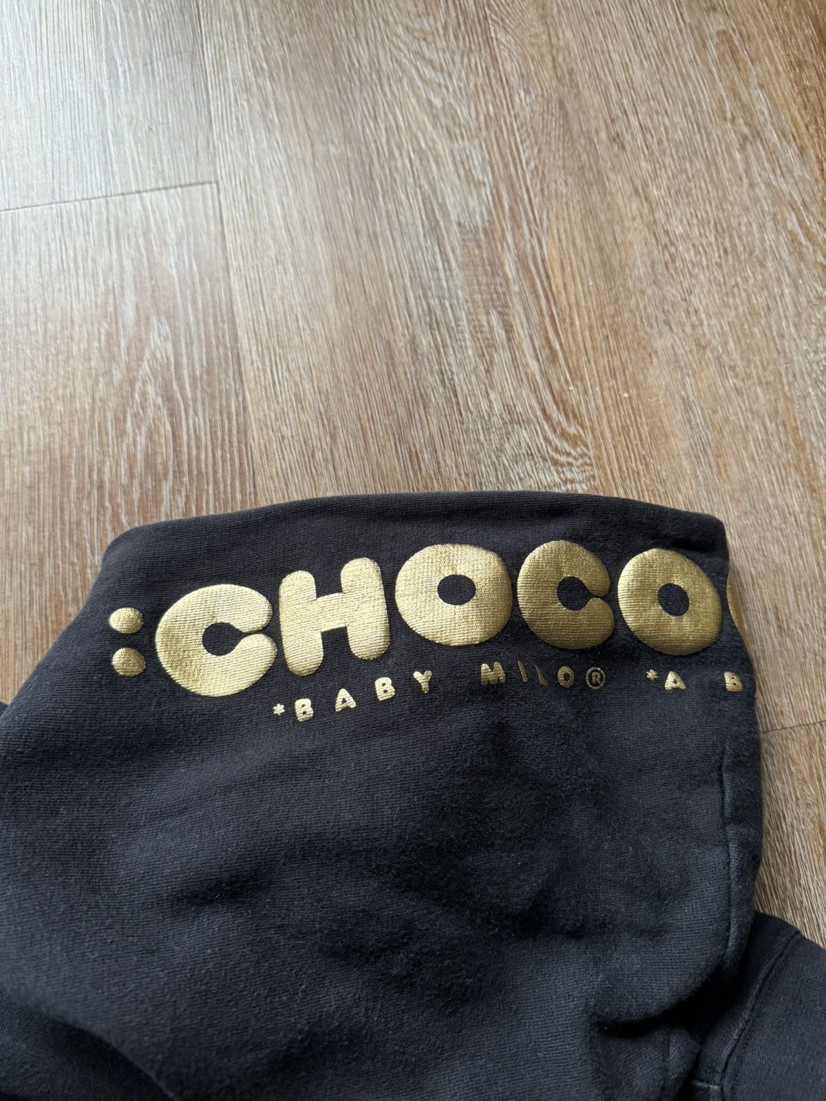 Bape Vintage Baby Milo x Black Chocoolate Gold Graphic Hoodie Size M / US 6-8 / IT 42-44 - 8 Thumbnail