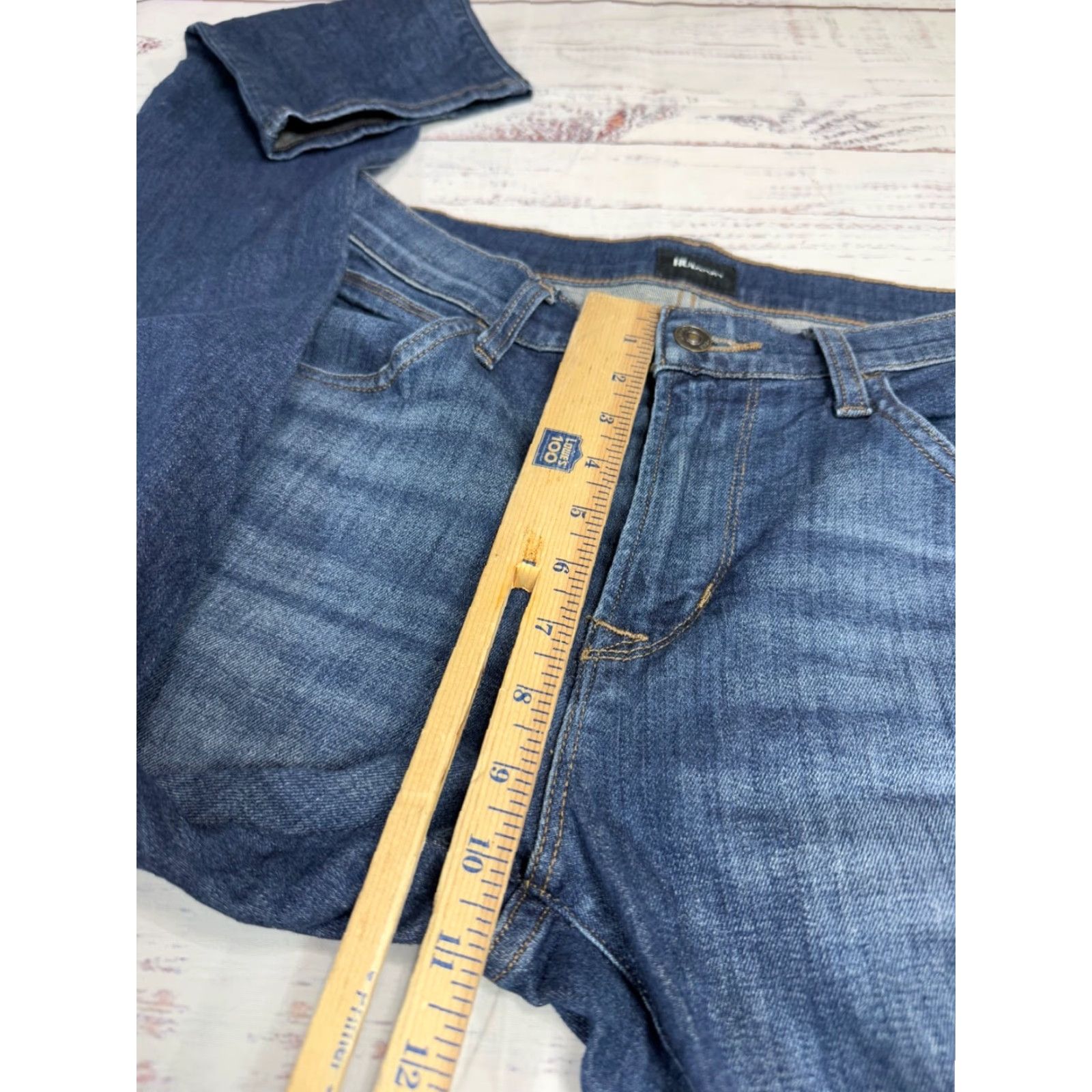 Hudson Hudson Jeans Men Slim Straight Blue Cotton Blend 32 34 Inseam Pockets Regular Size 32 Color Blue Jeans Size US 32 / EU 48 - 4 Thumbnail