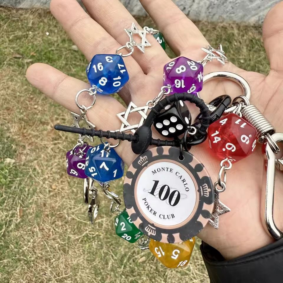 Jewelry Poker Dice wallet chain key chain Size ONE SIZE - 1 Thumbnail
