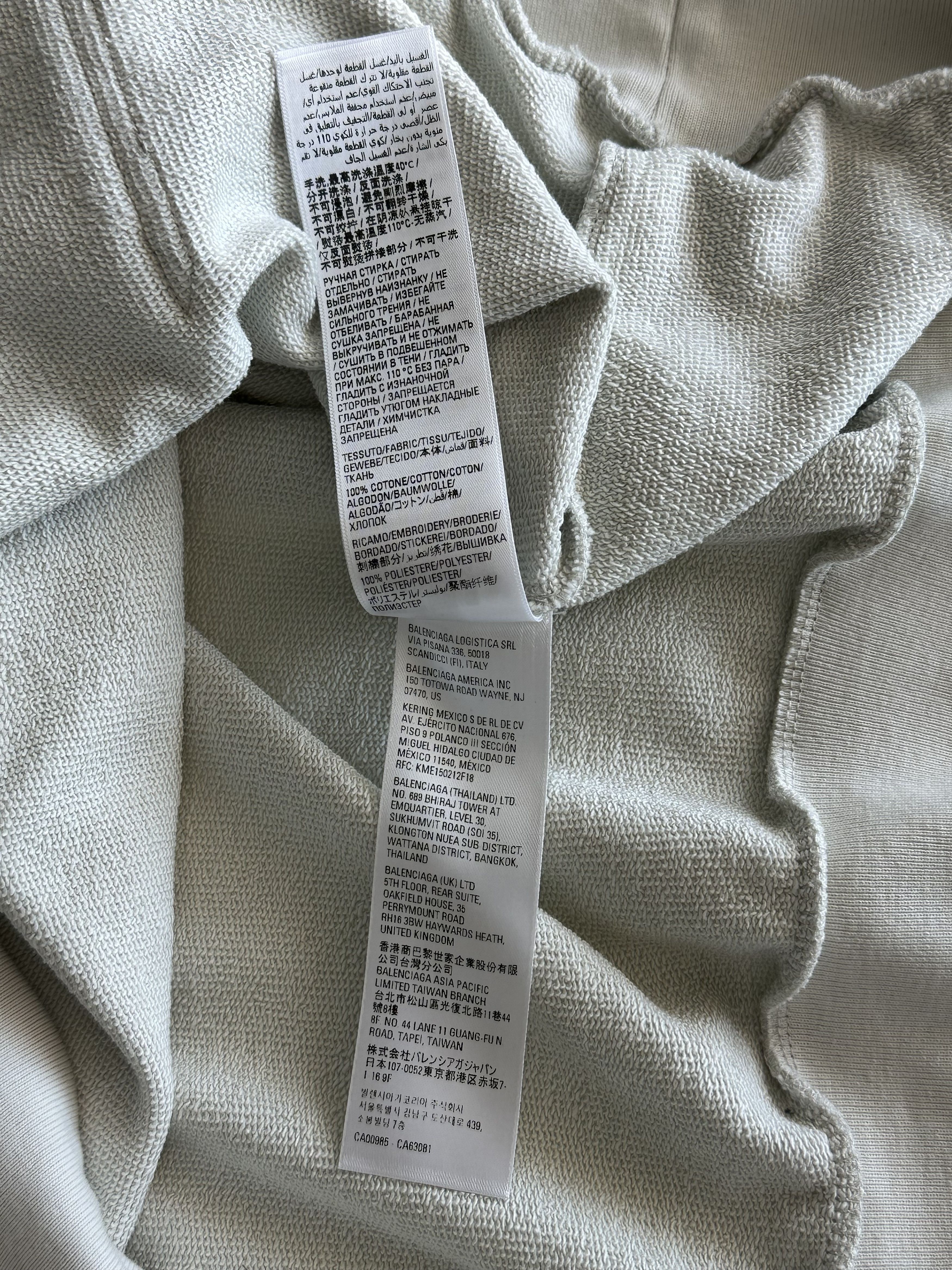 Balenciaga Balenciaga Grey Gaffer Tape Campaign Logo Hoodie Size US XXL / EU 58 / 5 - 7 Thumbnail