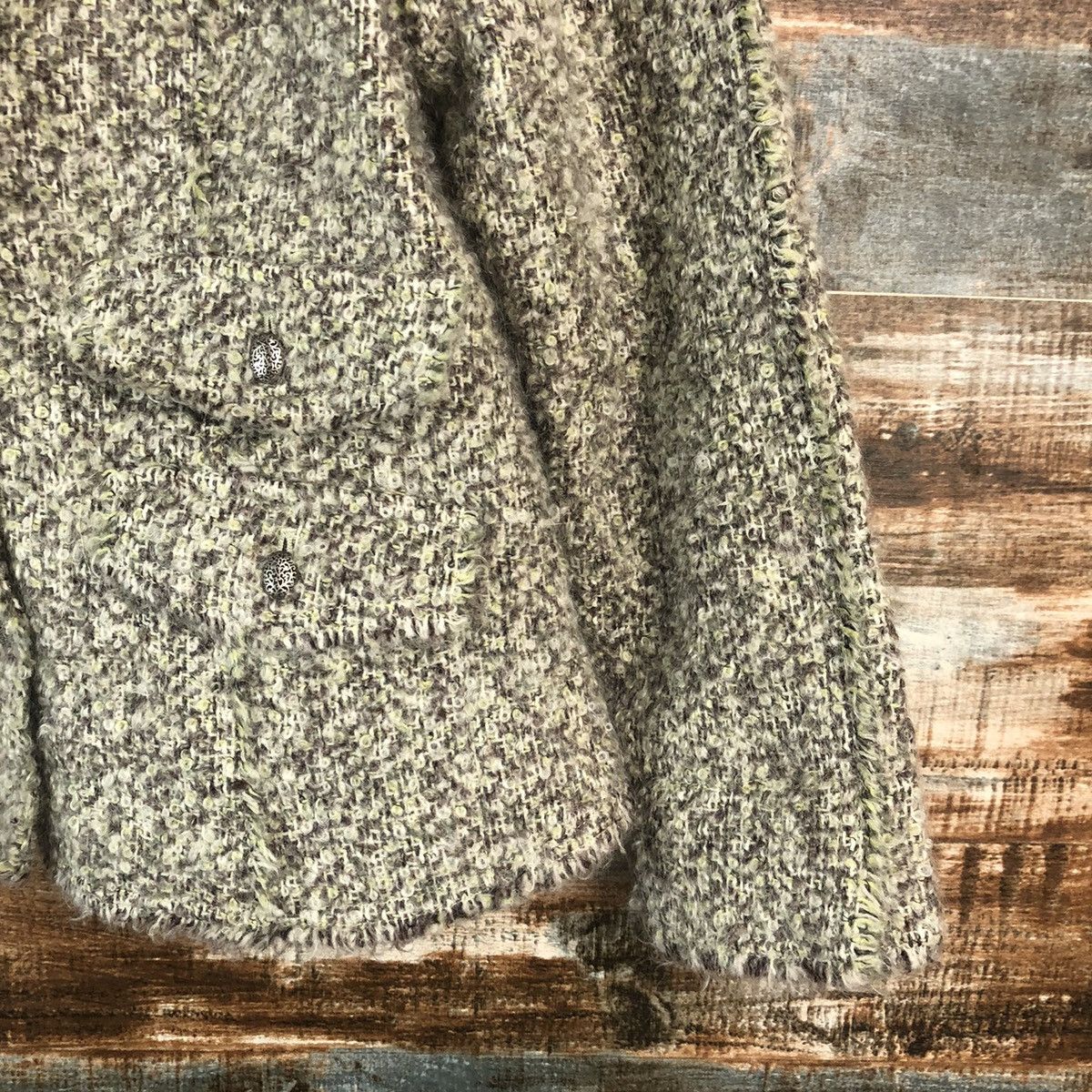 Japanese Brand Eterno Bellezza italy Green Cardigan Knitwear #A2011 Size XS / US 0-2 / IT 36-38 - 8 Thumbnail