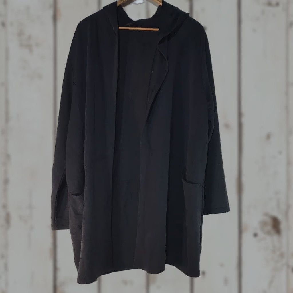 SKECHERS Skechers Hooded Jacket Black Oversized Open Front Lightweight Women’s Size XL Size XL / US 12-14 / IT 48-50 - 1 Thumbnail
