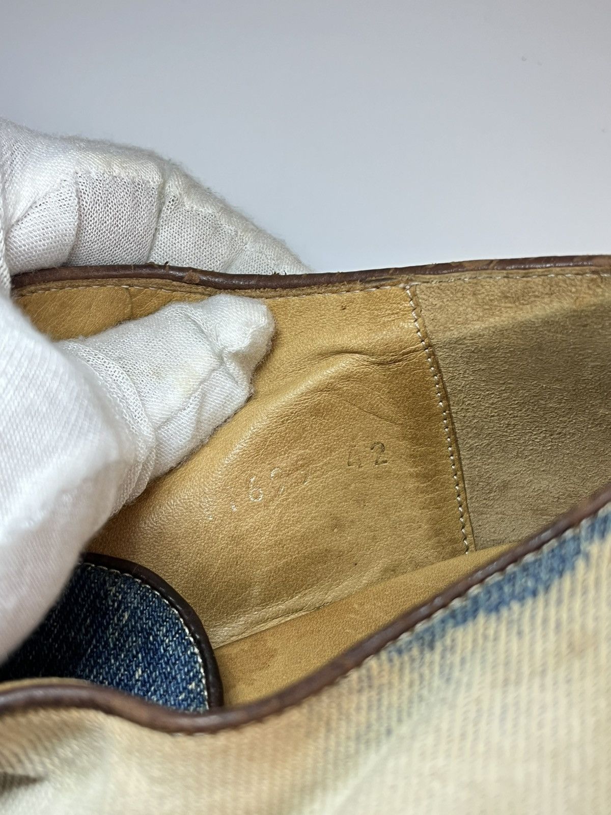 Dries Van Noten Dries Van Noten SS11 Archival Bleached Denim Derby Shoes Size US 9 / EU 42 - 10 Thumbnail