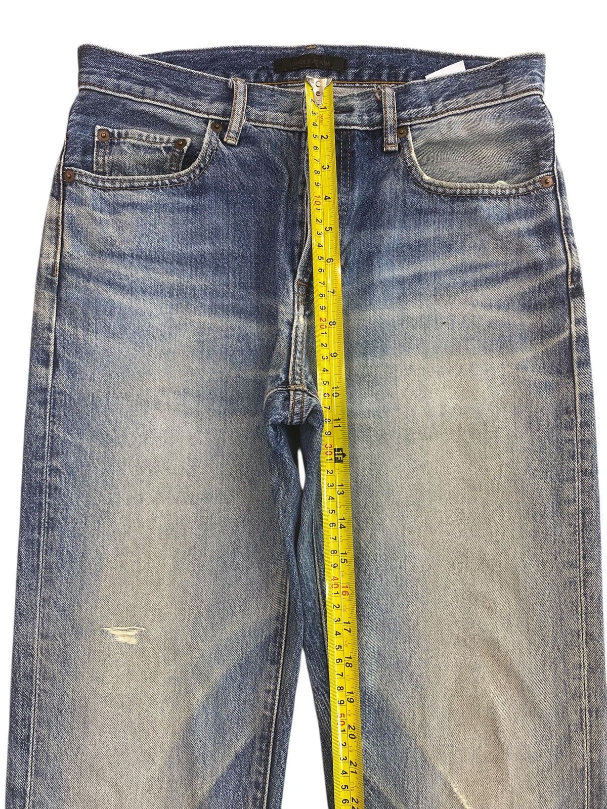 Uniqlo Uniqlo Whiskers Faded Wash Style Straight Cut Jeans Size US 30 / EU 46 - 6 Thumbnail