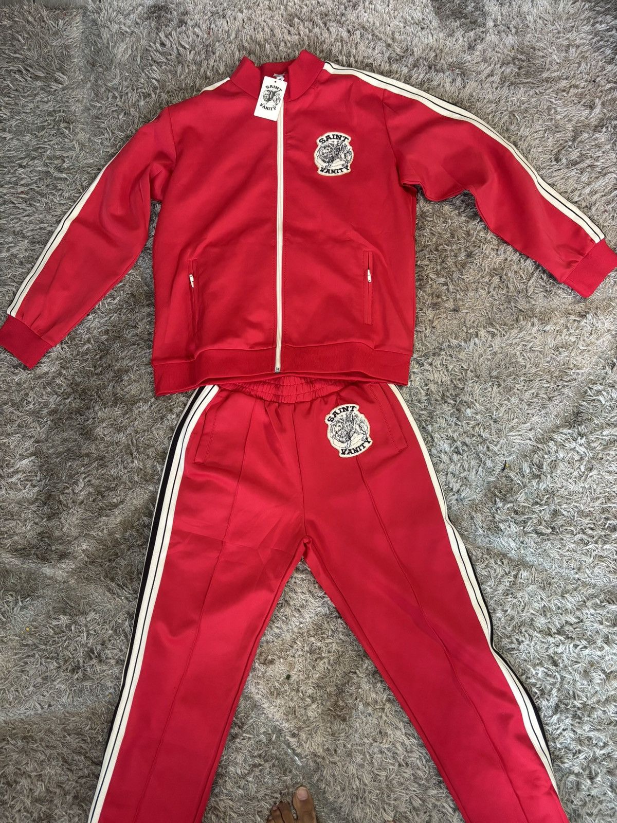 Saint Vanity Saint vanity red nylon track set Jacket + pants Large Size US L / EU 52-54 / 3 - 6 Thumbnail
