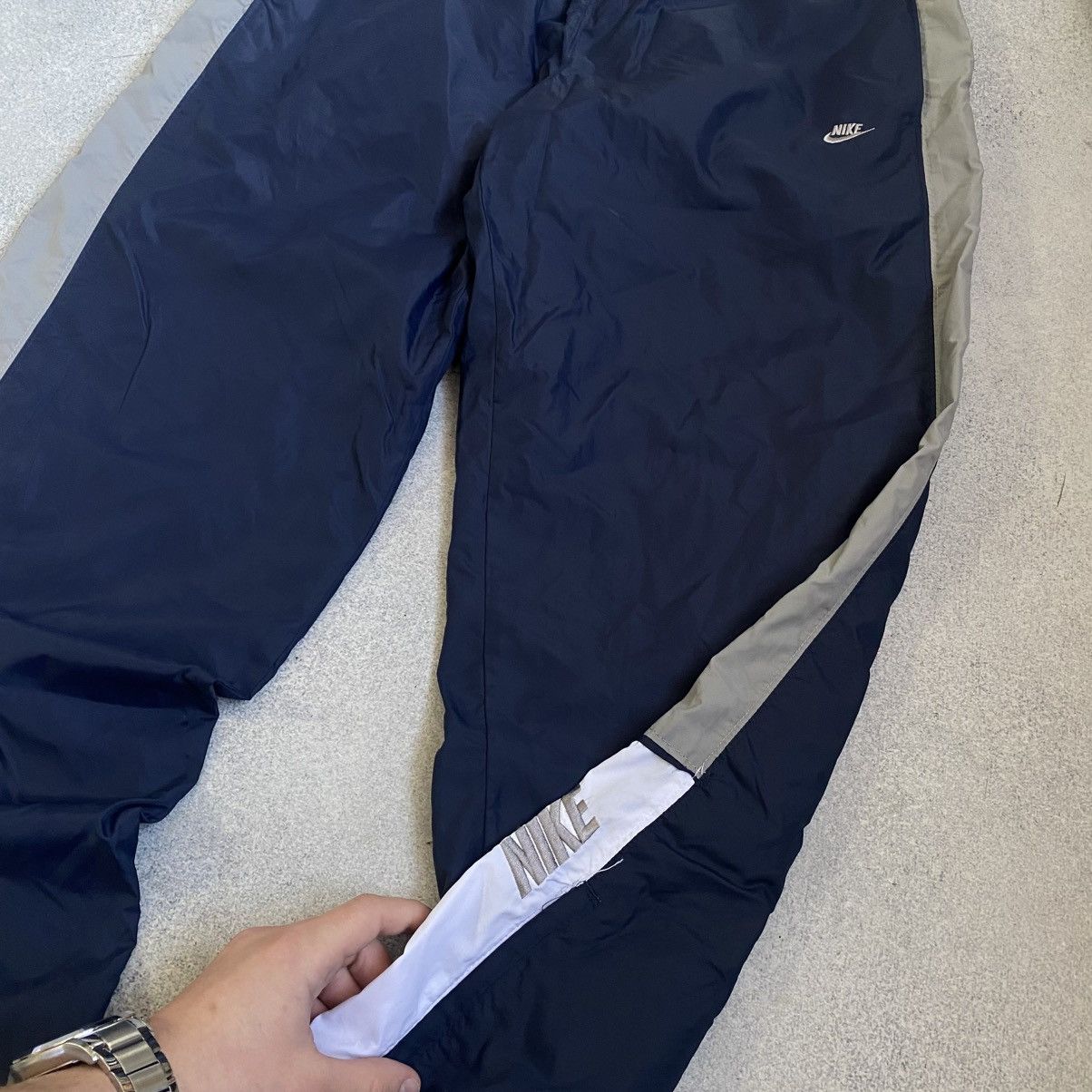 Nike Vintage Nike Track Pants Double Swoosh Y2K Baggy Sweatpants Size US 36 / EU 52 - 6 Thumbnail