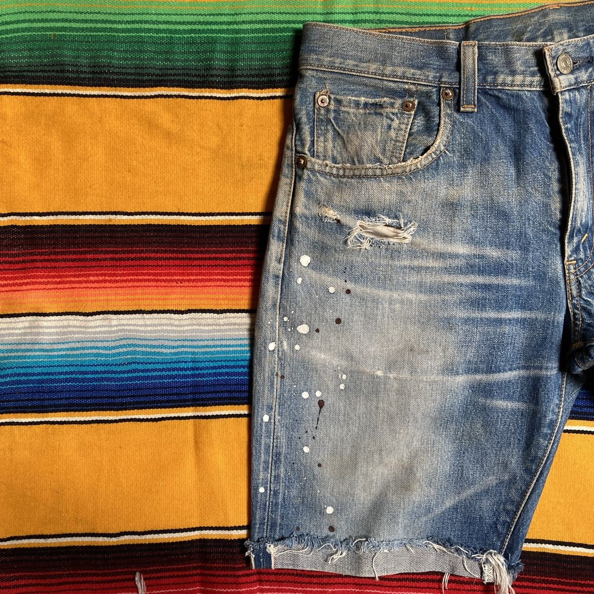 Levi's × Levi's Vintage Clothing Levis Selvedge Short Pants Size US 32 / EU 48 - 3 Thumbnail